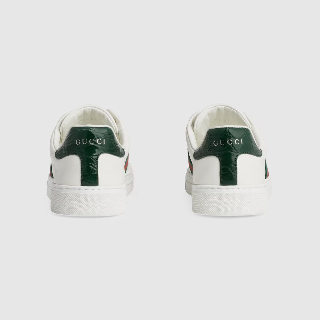 GUCCI NEW ACE CLASSIC WEB LO-TOP SNEAKERS