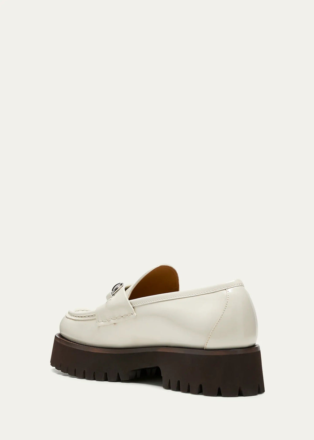 GUCCI SYLKE HORSEBIT PLATFORM CALFSKIN LEATHER LOAFERS