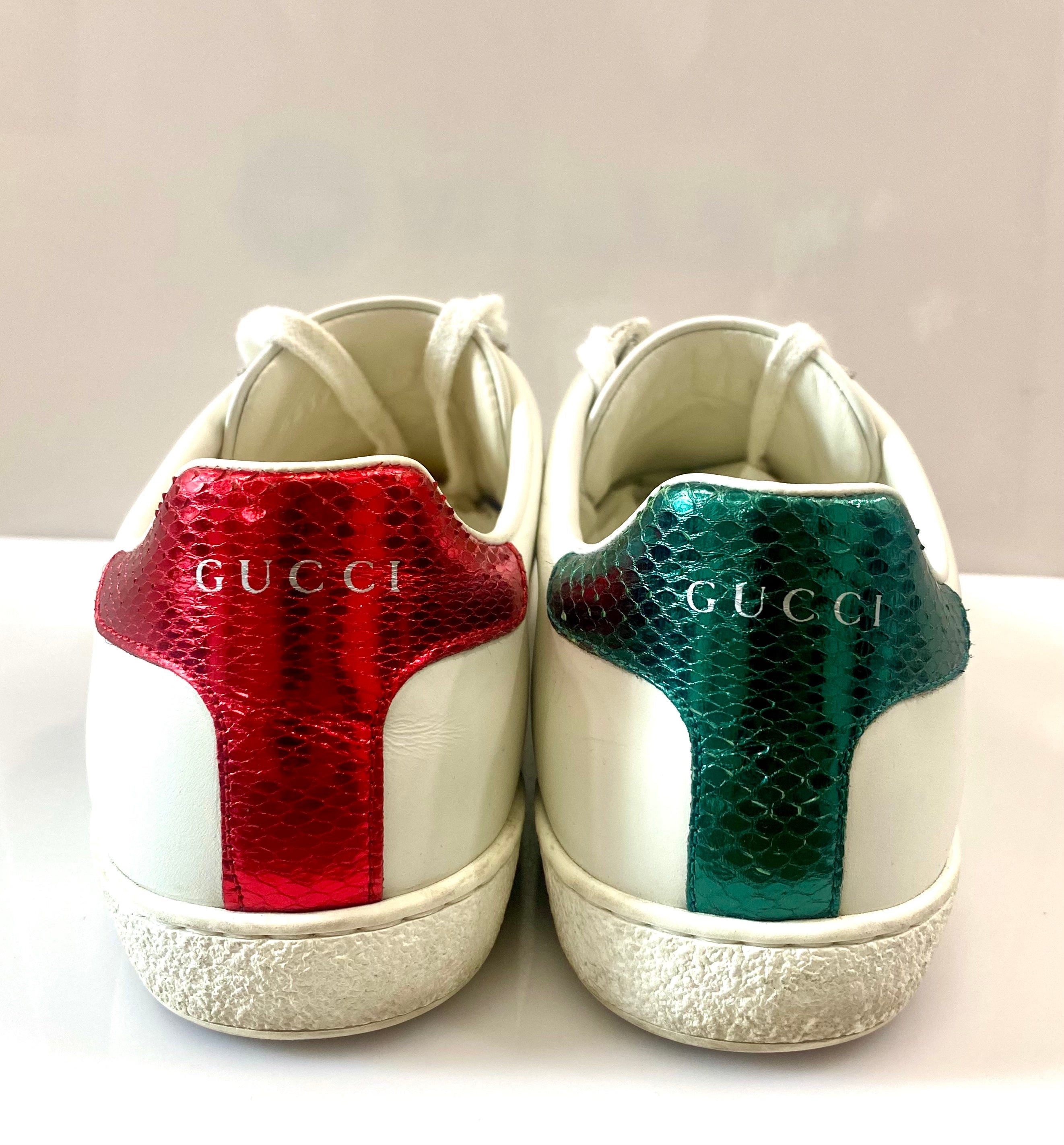 GUCCI NEW ACE BEE LOW-TOP SNEAKERS