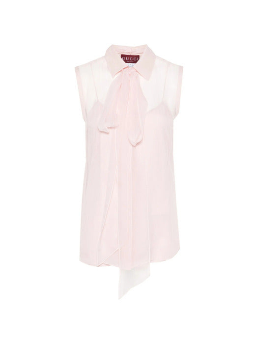 GUCCI SILK CHIFFON BLOUSE SHIRT