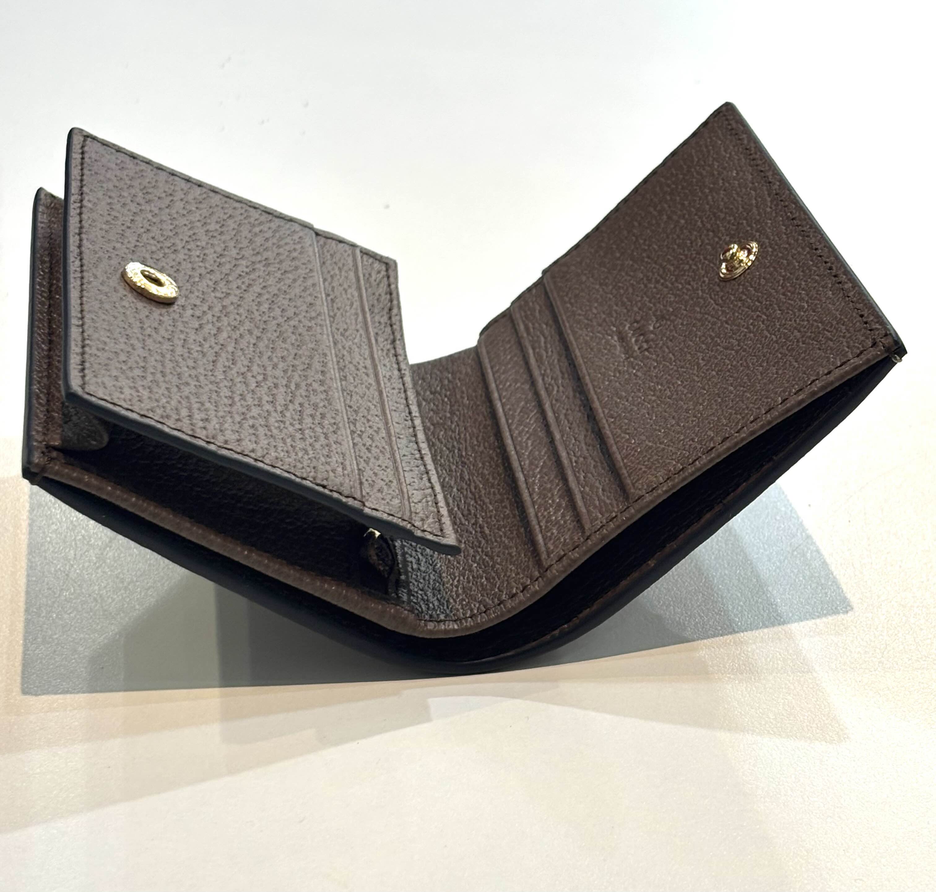 GUCCI BIFOLD GG CANVAS STRAWBERRY WALLET