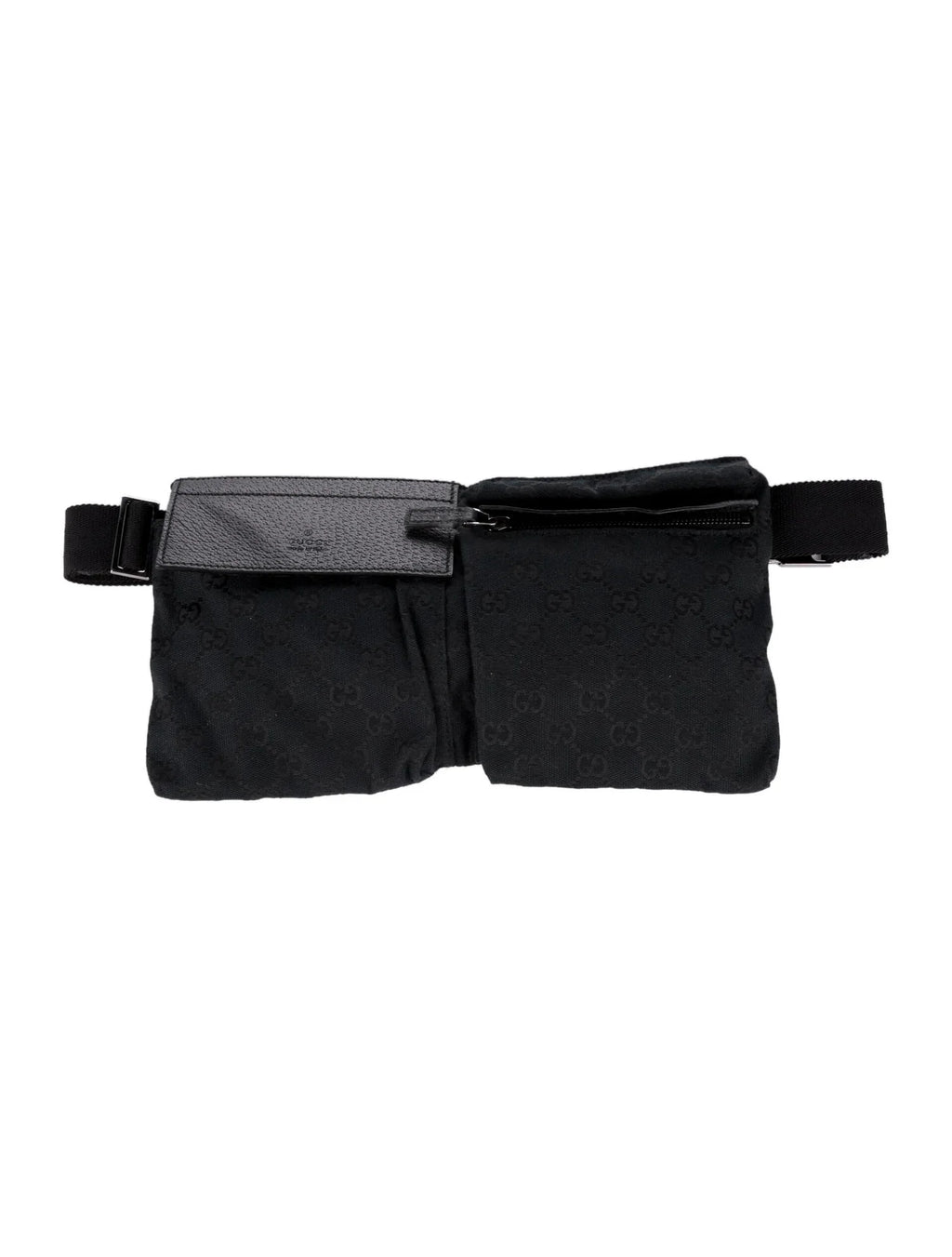 GUCCI GG SUPREME DOUBLE POCKET BELT BAG