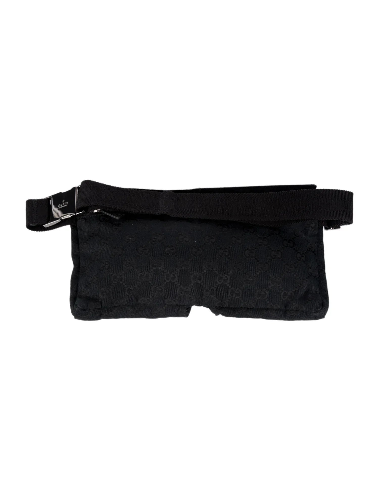 GUCCI GG SUPREME DOUBLE POCKET BELT BAG