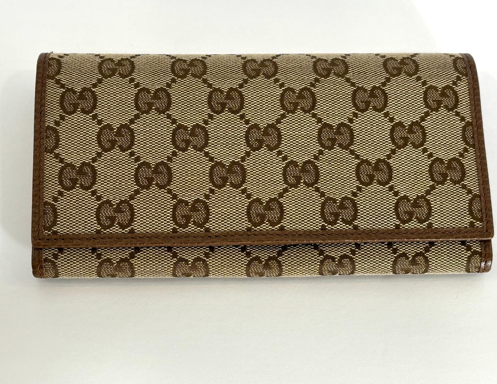 GUCCI GG MONOGRAM LONG WALLET