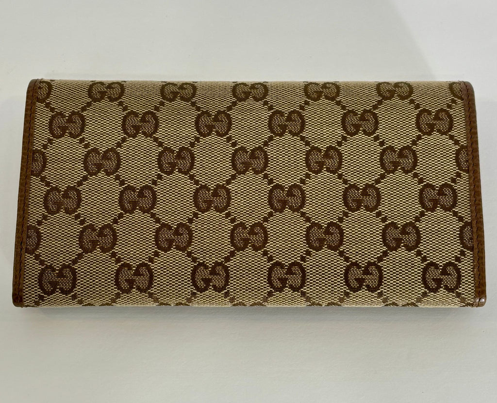 GUCCI GG MONOGRAM LONG WALLET