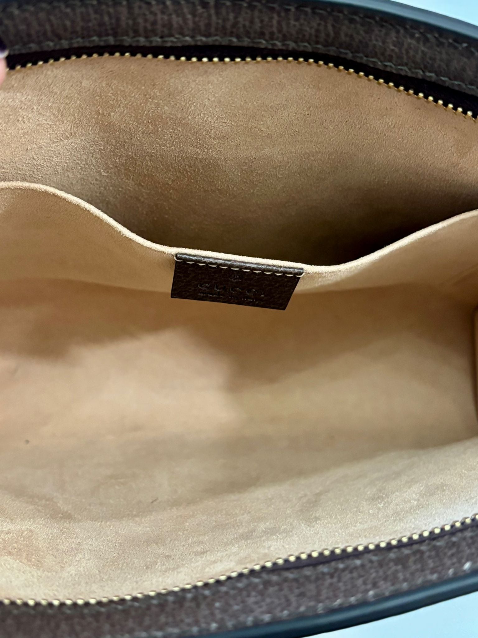 GUCCI GG SUPREME OPHIDIA CLUTCH