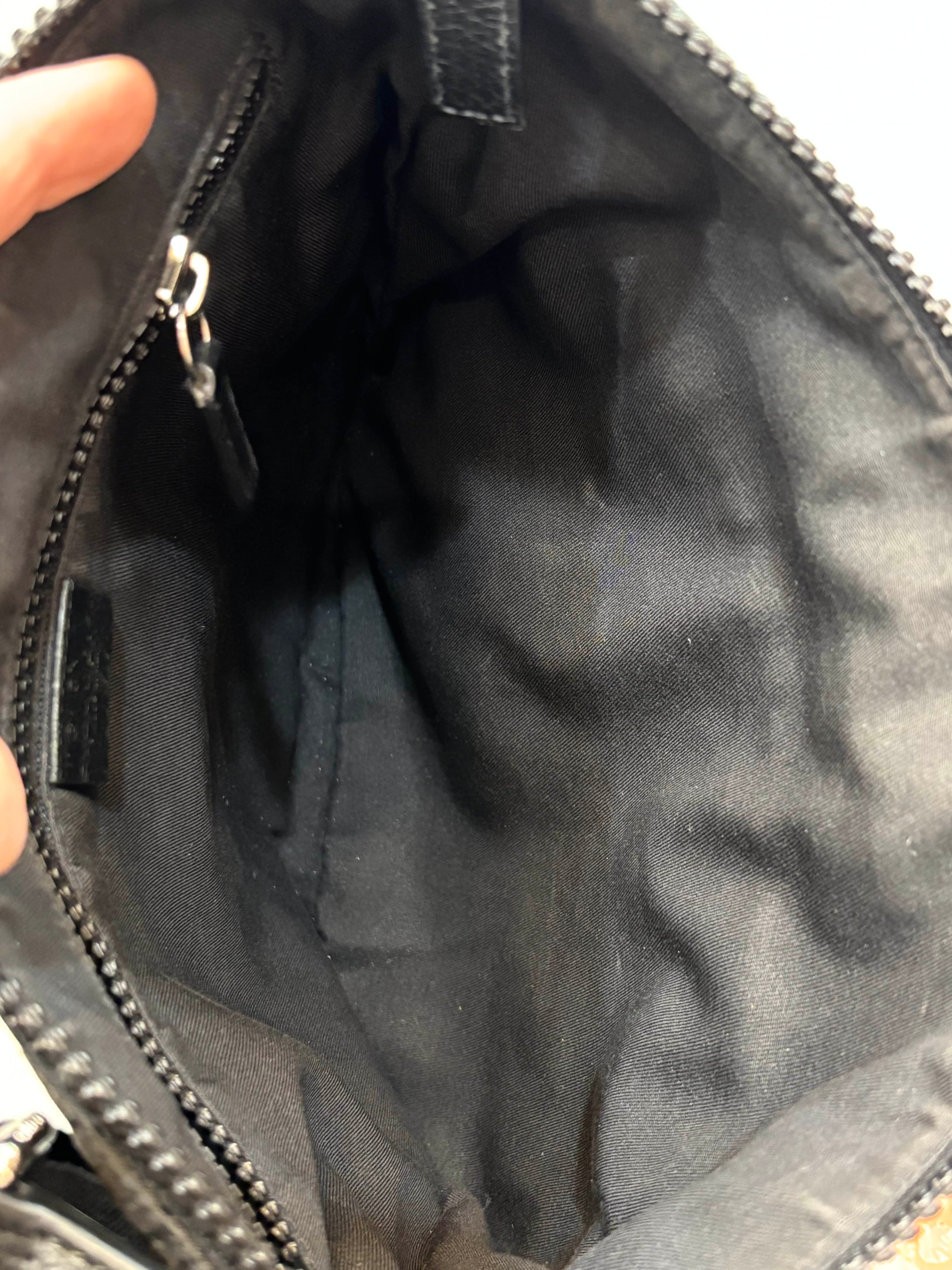 GUCCI VINTAGE GG GUCCISSIMA CANVAS MESSENGER BAG