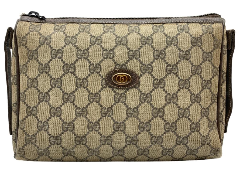 GUCCI GG SUPREME VINTAGE CLUTCH BAG