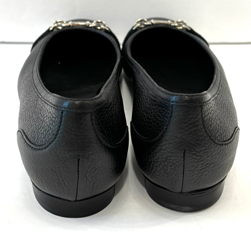 GUCCI CALFSKIN LEATHER CALLARIUS BALLET FLATS