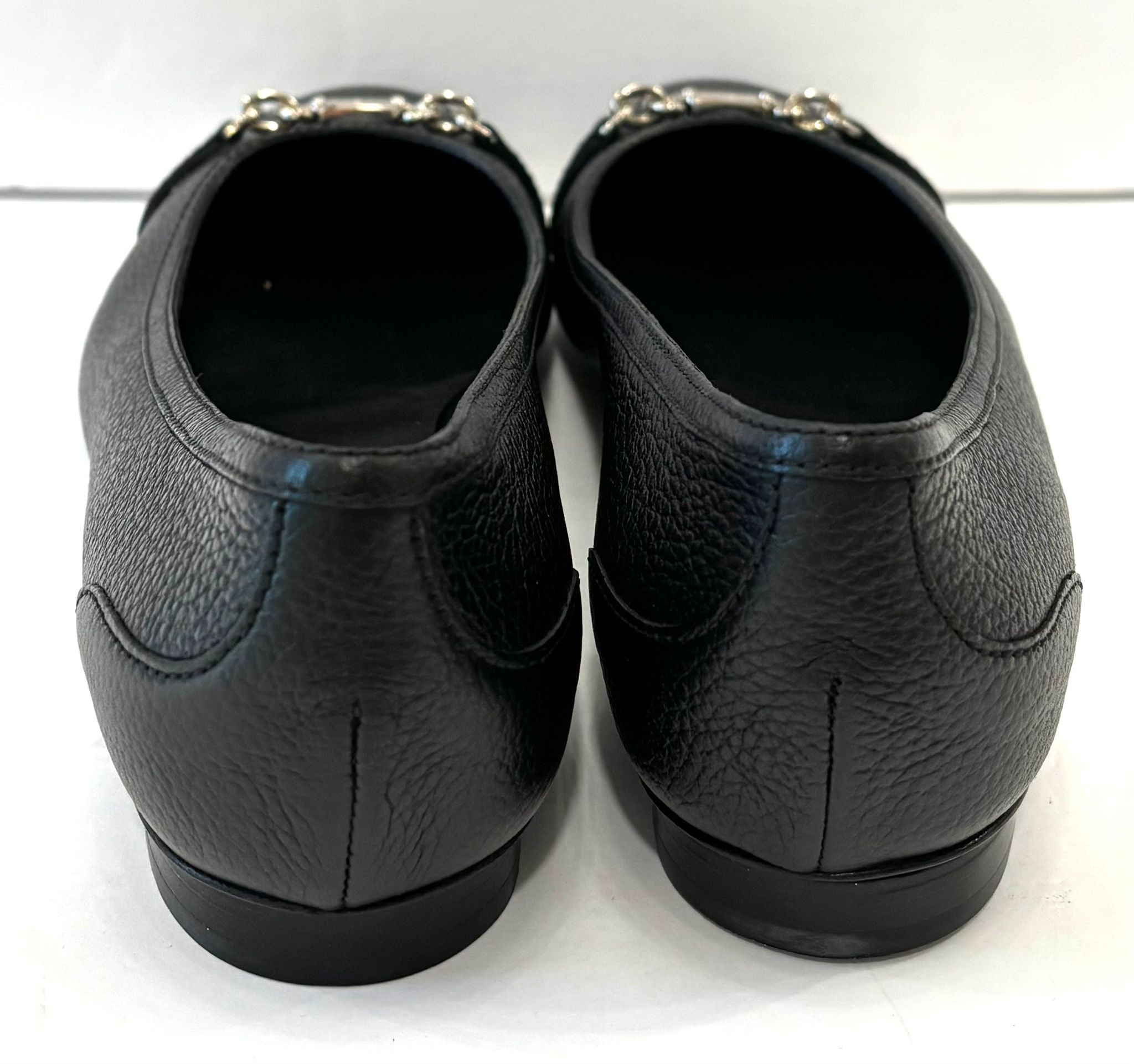 GUCCI CALFSKIN LEATHER CALLARIUS BALLET FLATS