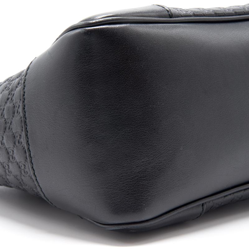Gucci Black Leather Tote Bag