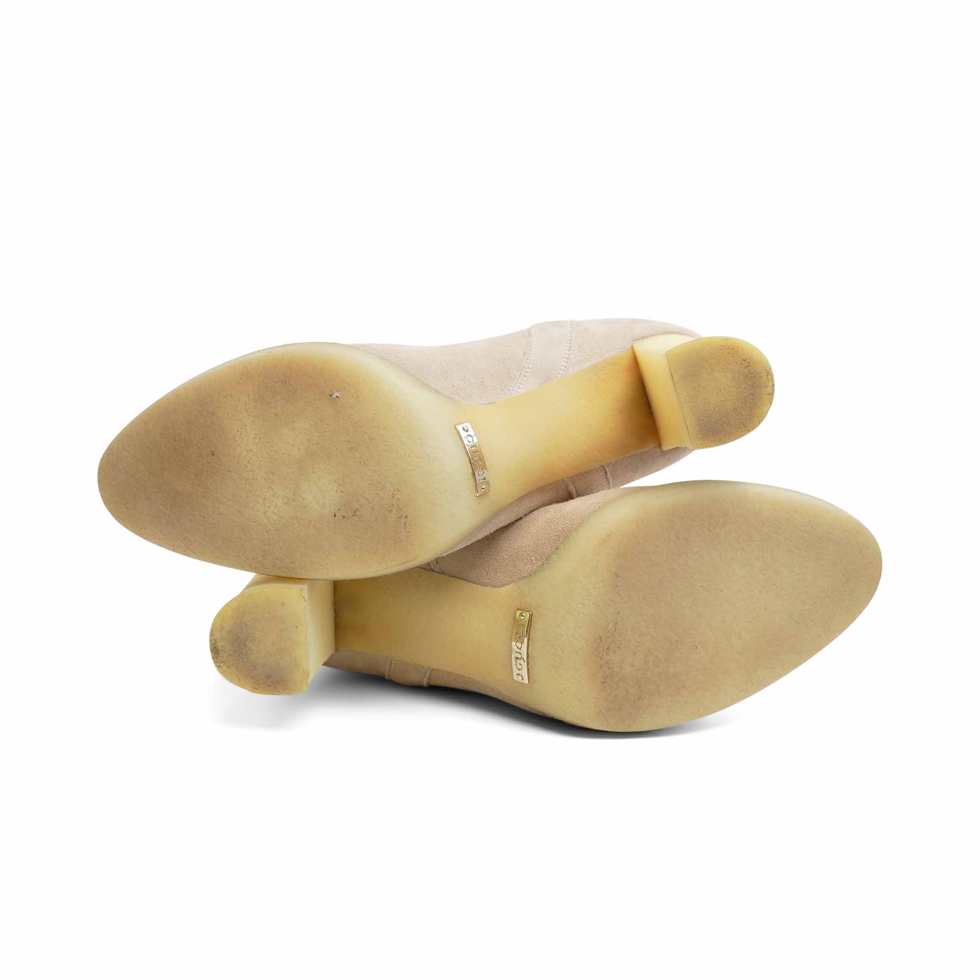 Gucci Suede Monogram Boots - Women's 11