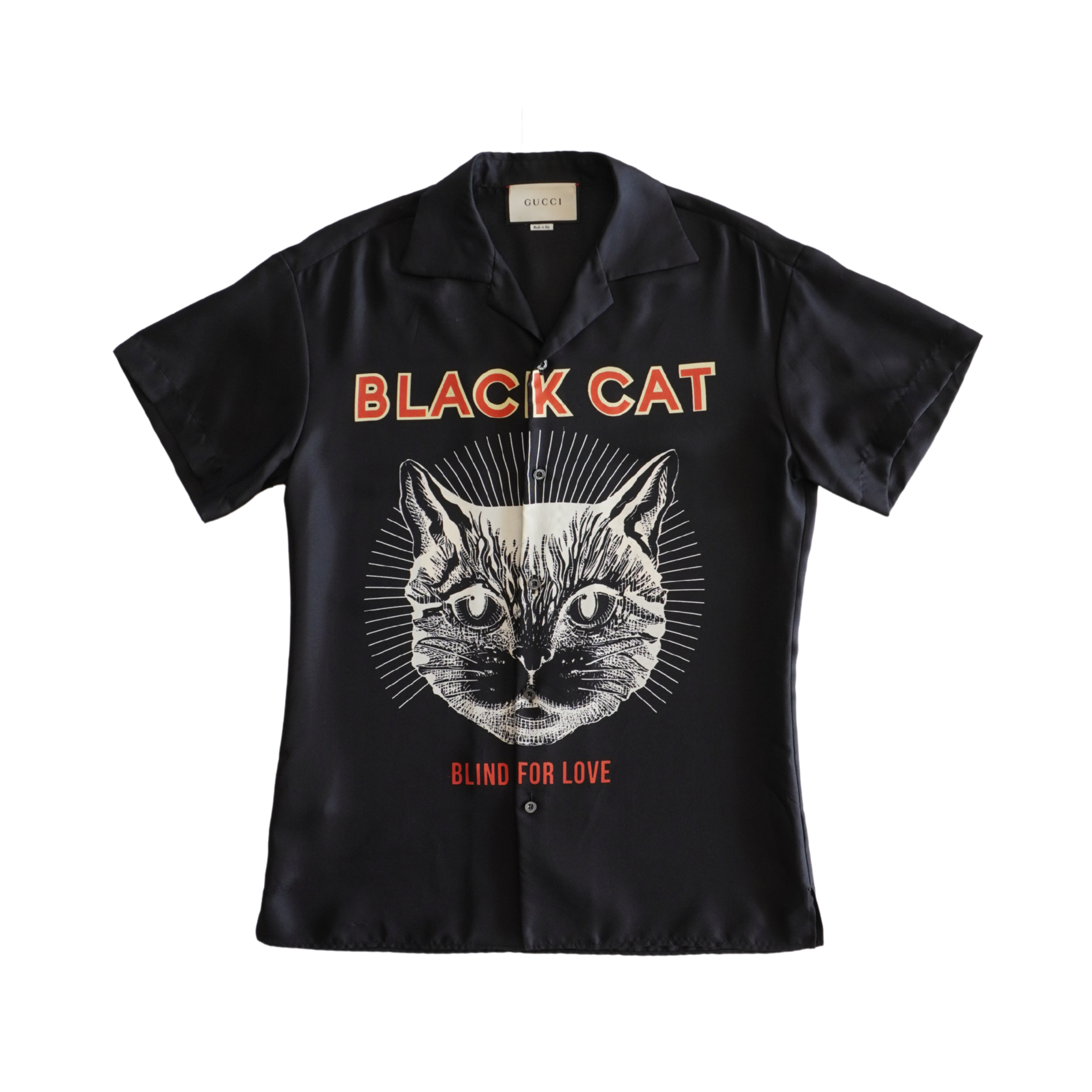 Gucci 'Black Cat' Button-Down Shirt - Men's 39