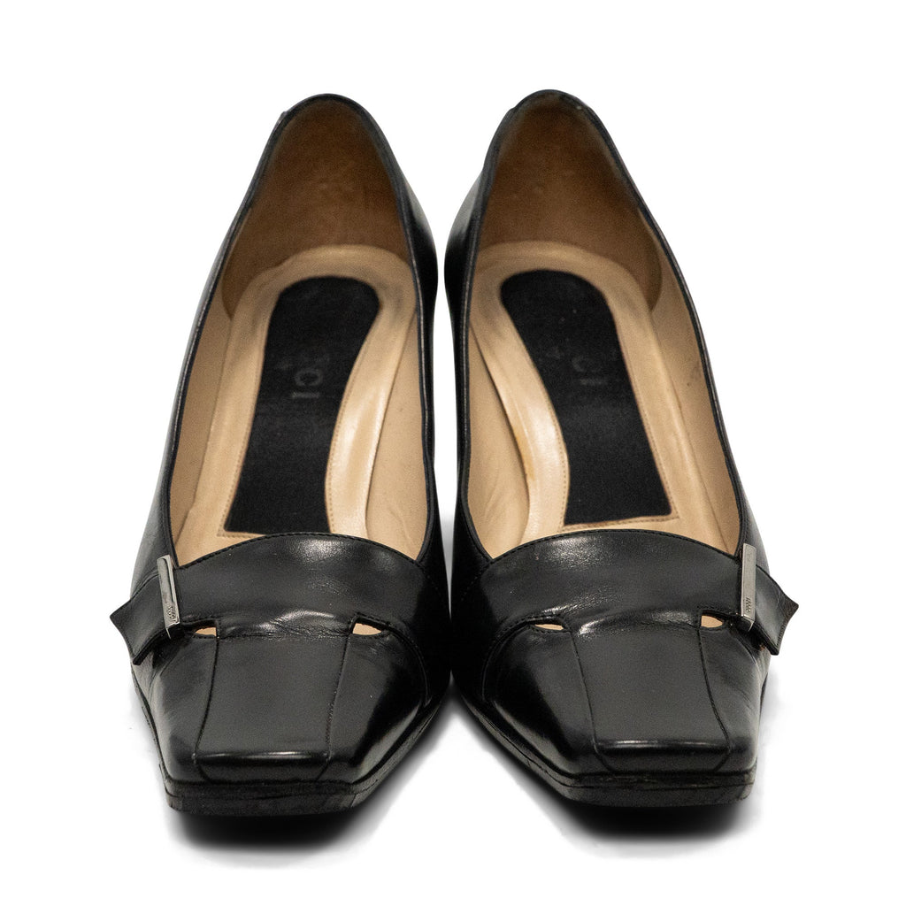 Gucci Vintage Square Toe Heels - Women's 36.5