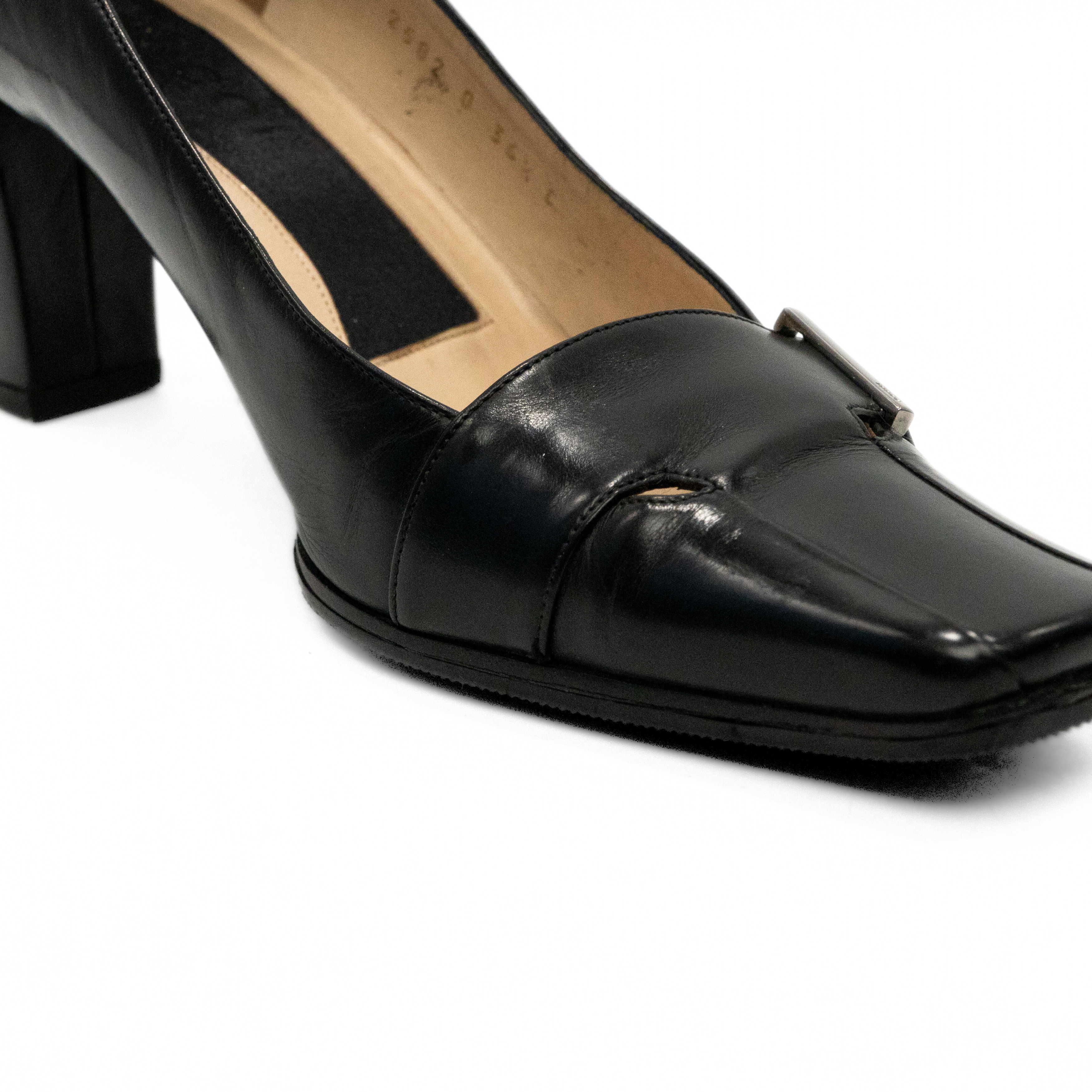 Gucci Vintage Square Toe Heels - Women's 36.5