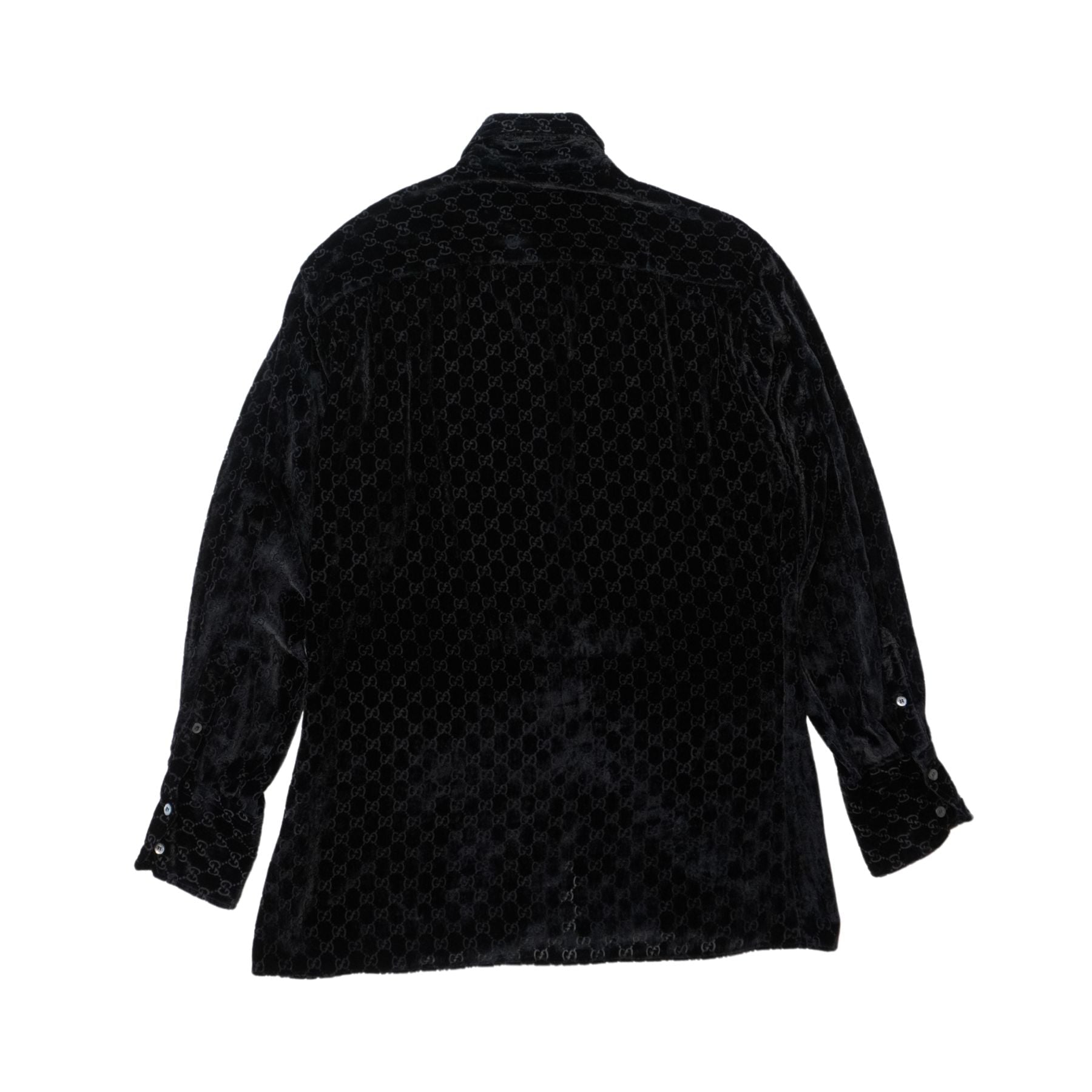 Gucci 'F/W 1997 GG Velvet' Button-Down Shirt - Men's 39