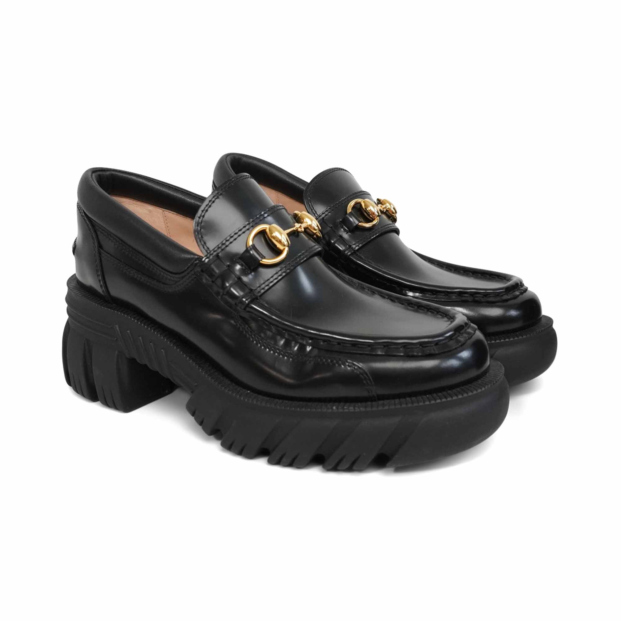 Gucci Horsebit Lug Sole Loafers - Women's 36.5