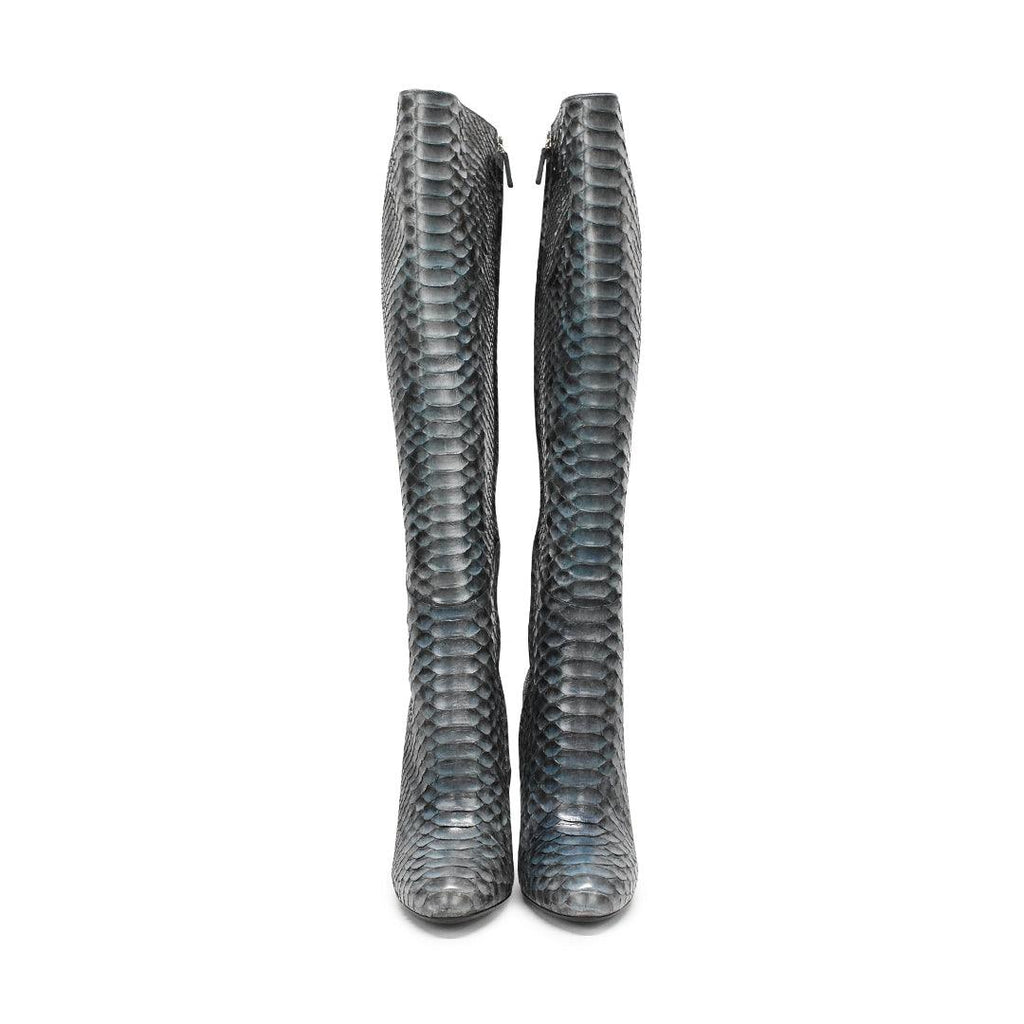 Gucci 'Kim' Python Boots - Women's 38.5
