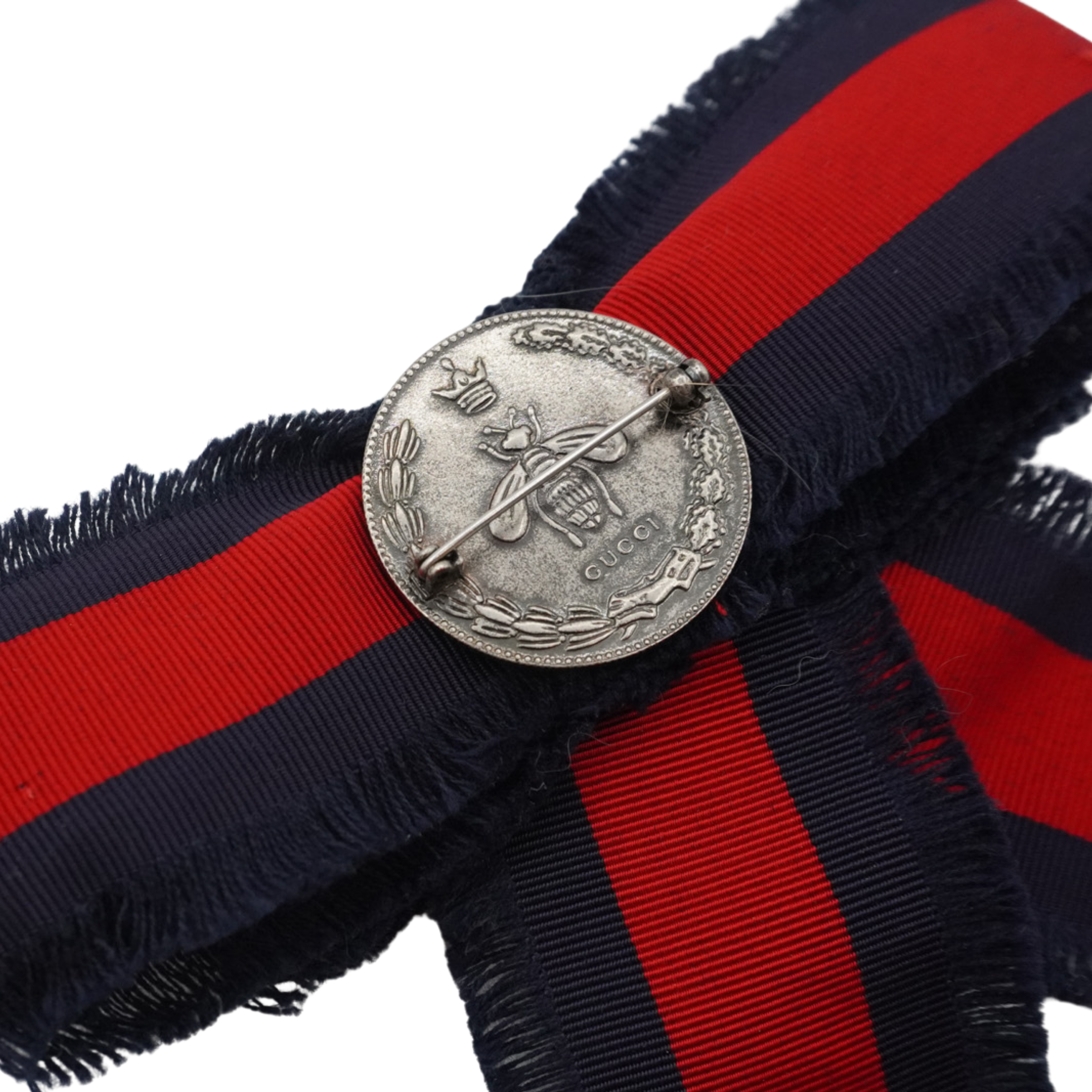 Gucci Web Grosgrain Bow Brooch