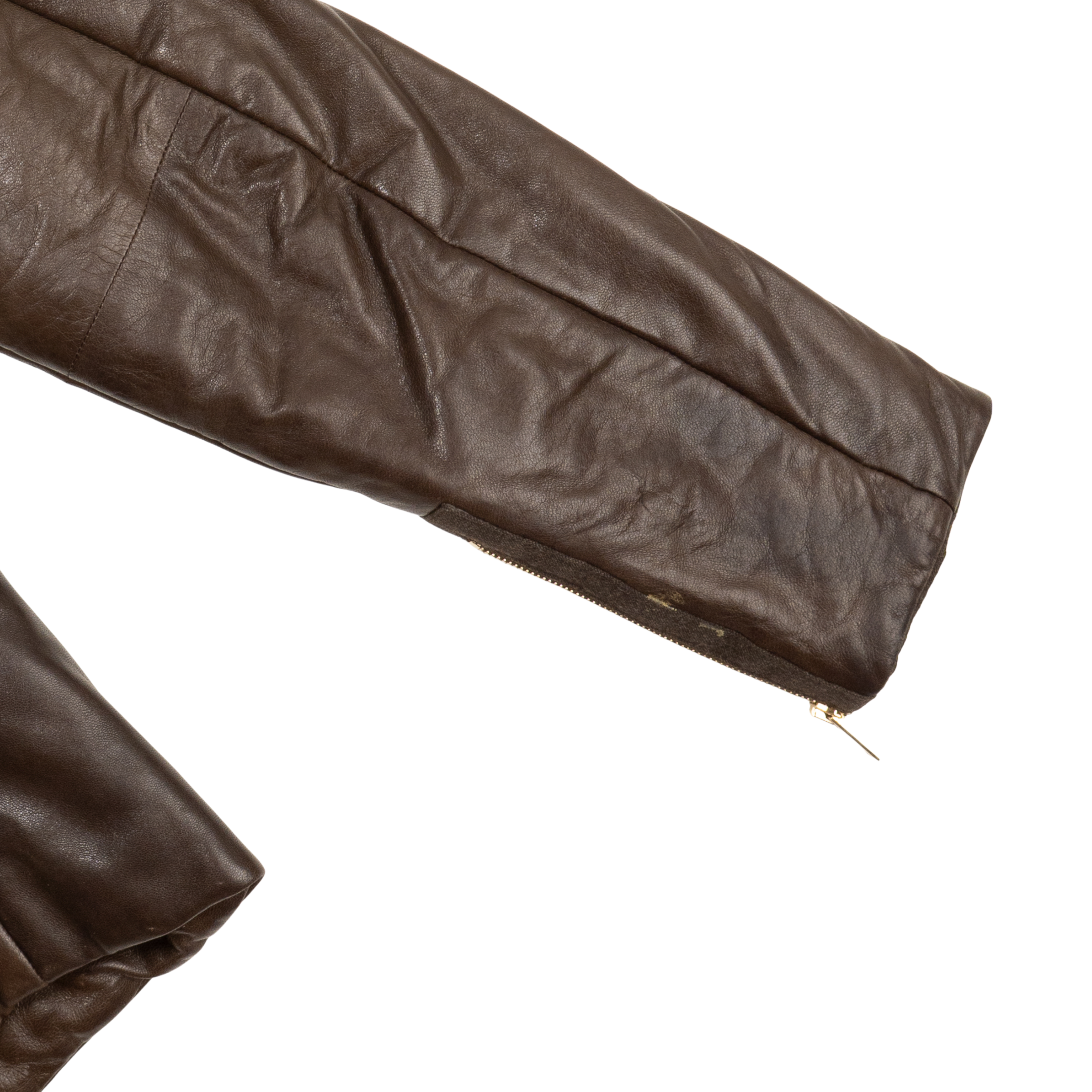 Gucci Vintage Leather Moto Jacket - Women's 42