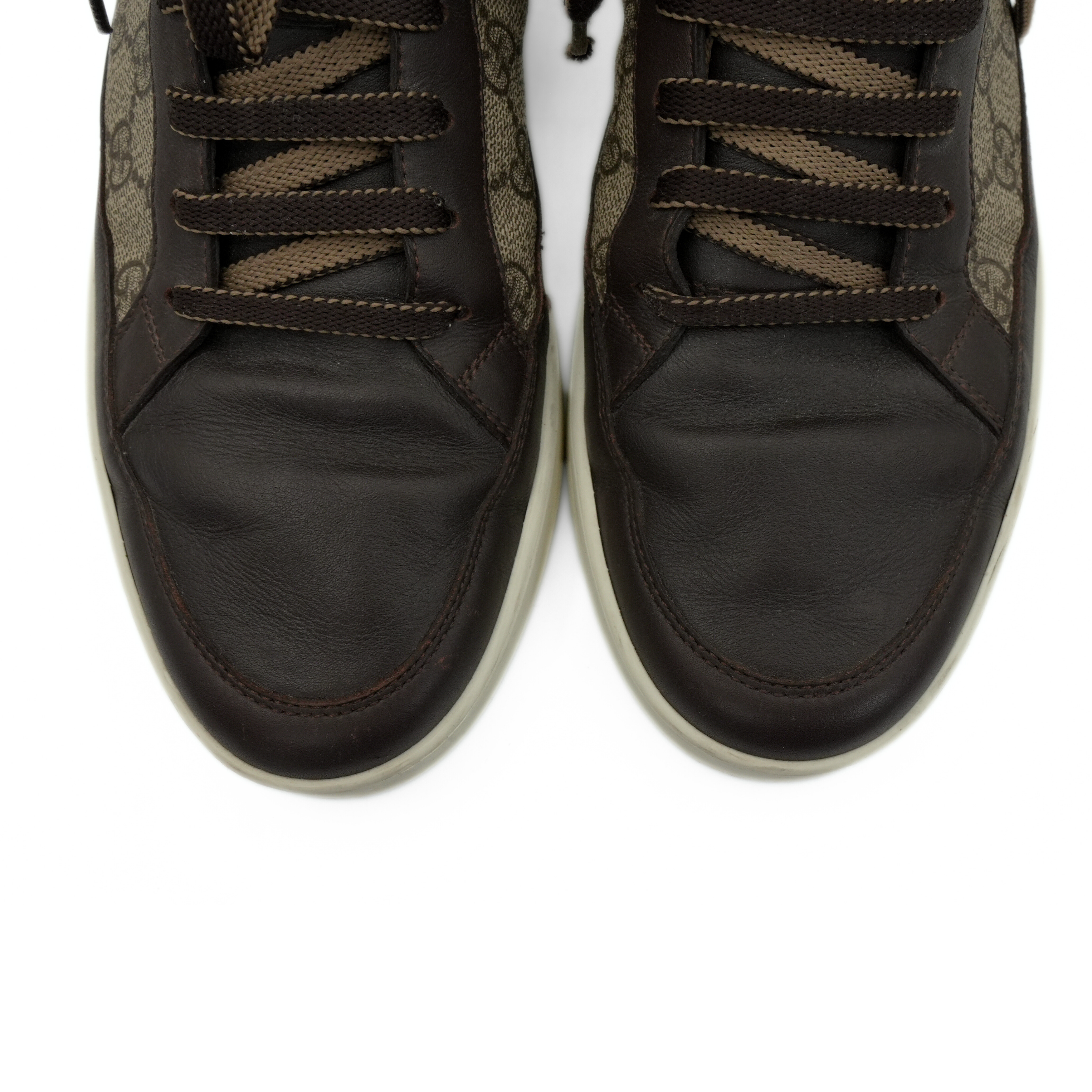 Gucci 'GG Supreme' High-Top Sneakers - Men's 8