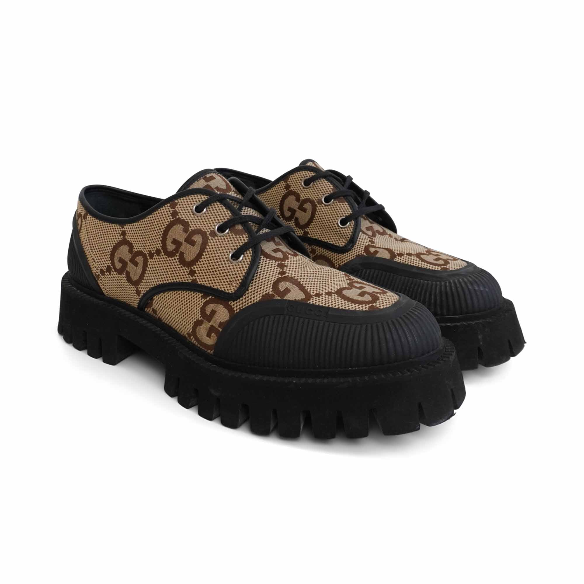 Gucci 'Maxi GG Supreme' Derby Shoe - Men's 10