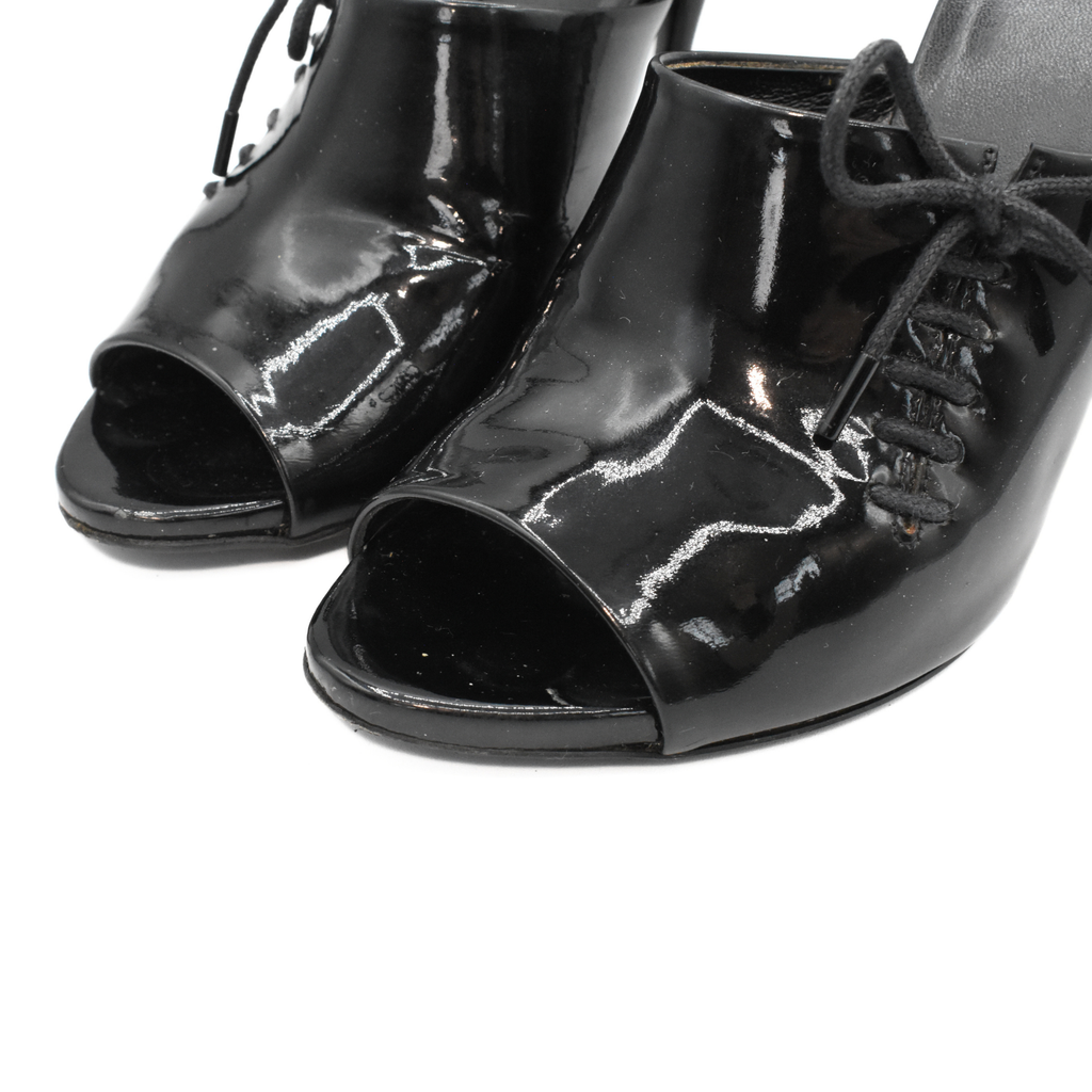 Gucci Lace Up Mules - Women's 39.5