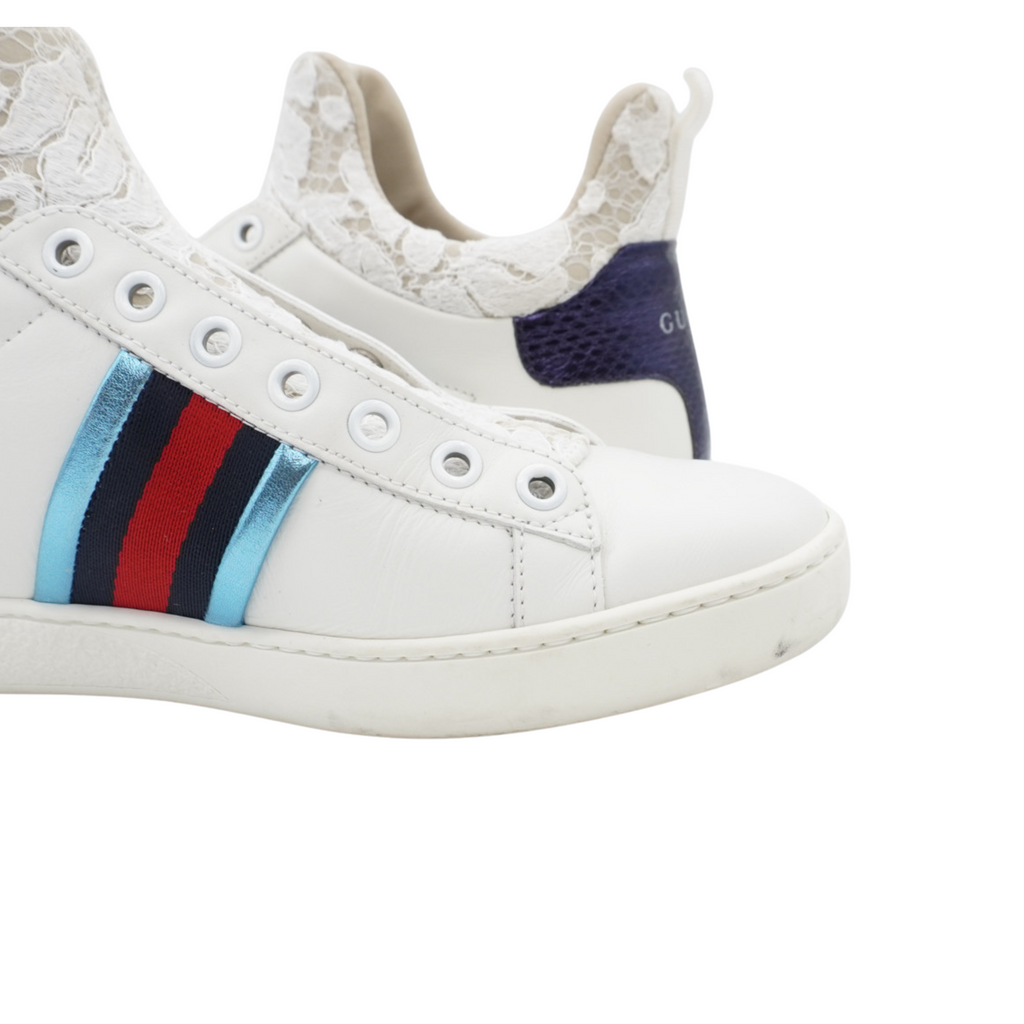 Gucci 'Ace' High-Top Sneakers - Women's 37