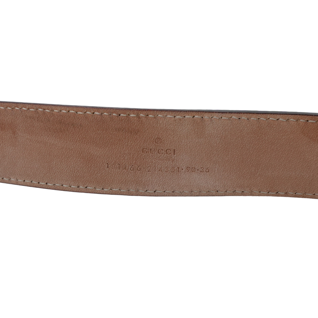 Gucci 'Cursive Logo' Belt - 90