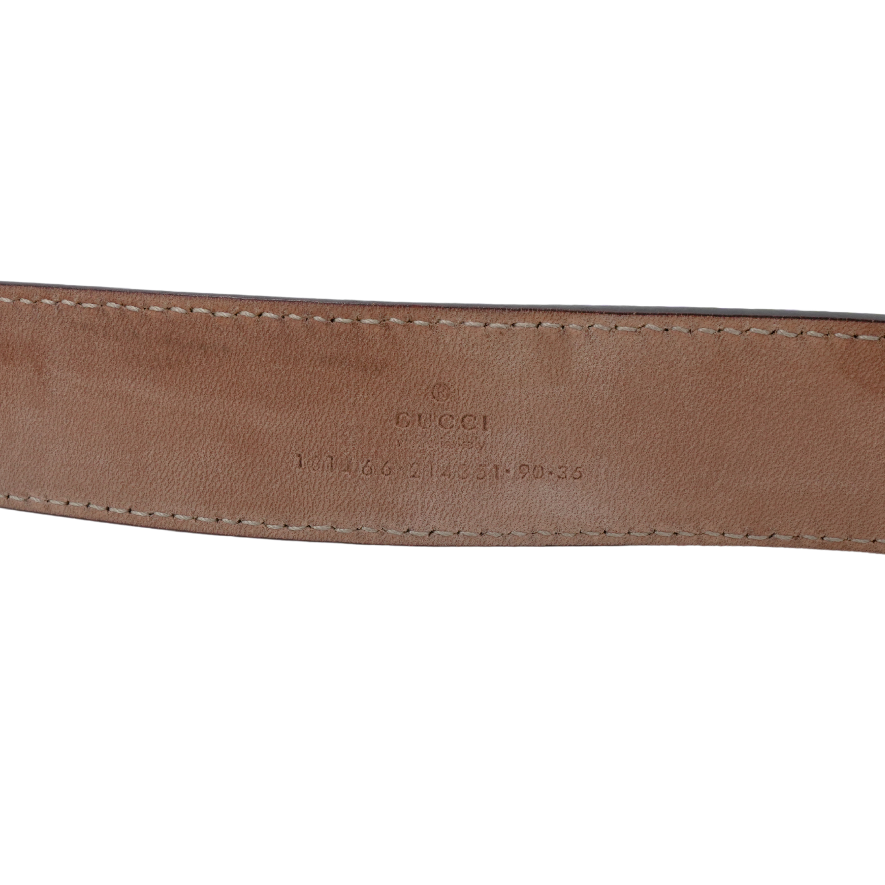 Gucci 'Cursive Logo' Belt - 90