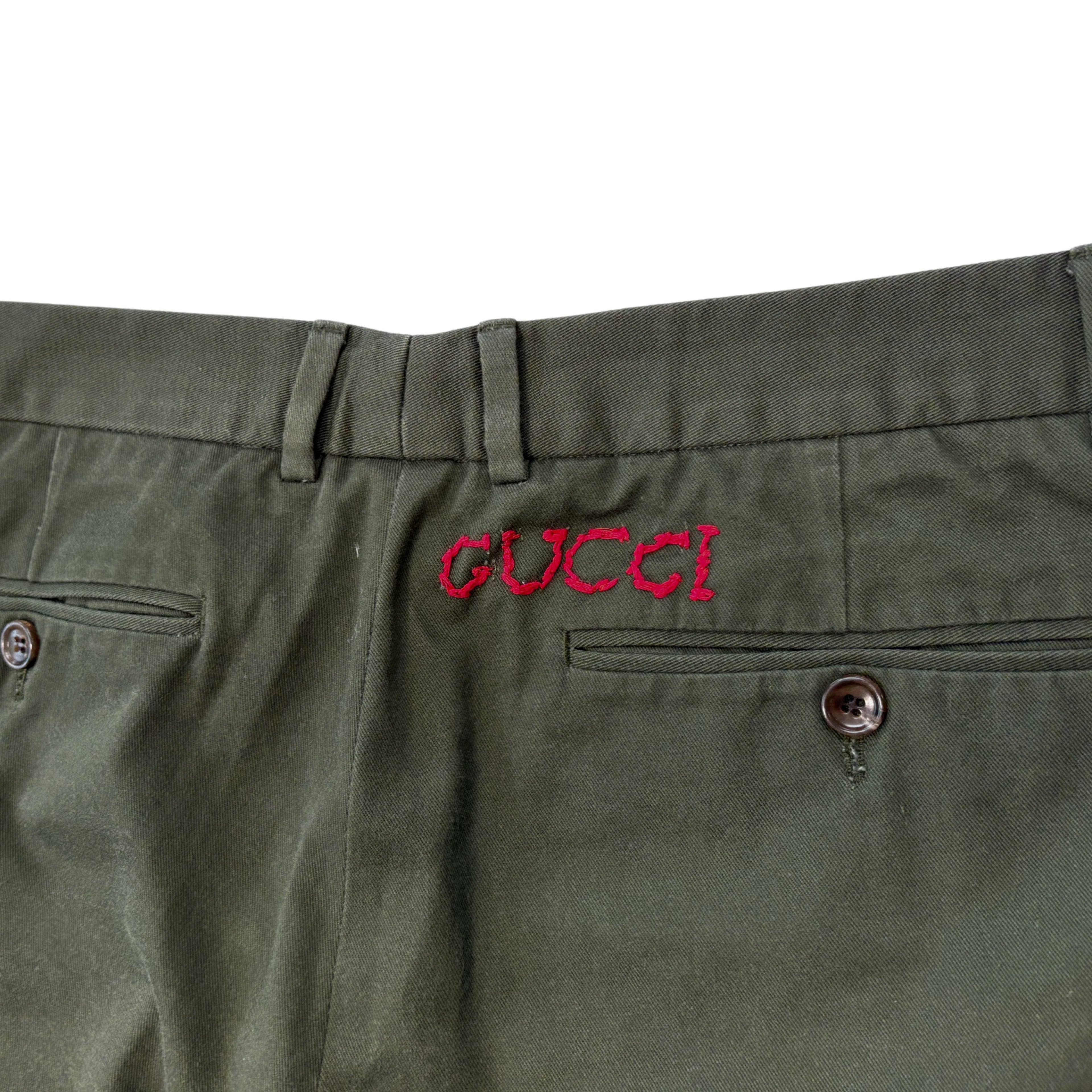 Gucci Olive Chinos - Men's 50