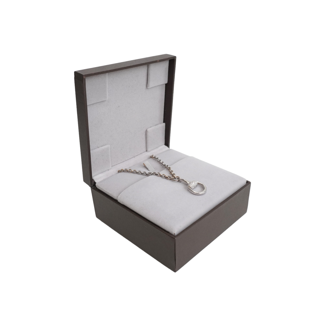 Gucci 'Pavé Horsebit' Pendant Necklace
