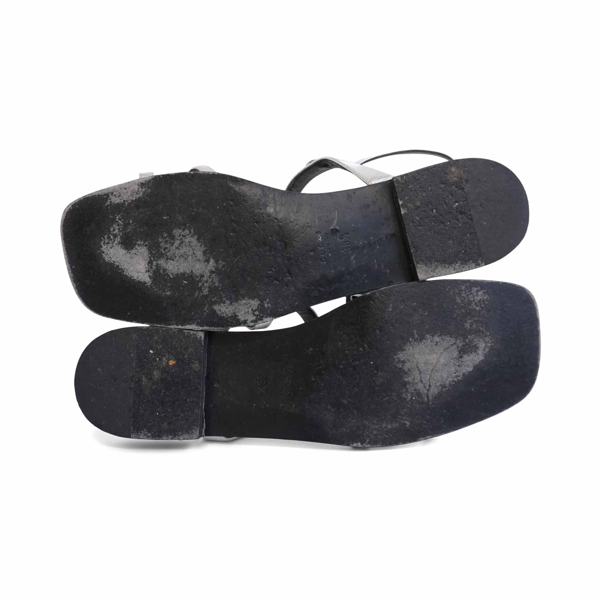 Gucci Metallic Sandals - Women's 38.5