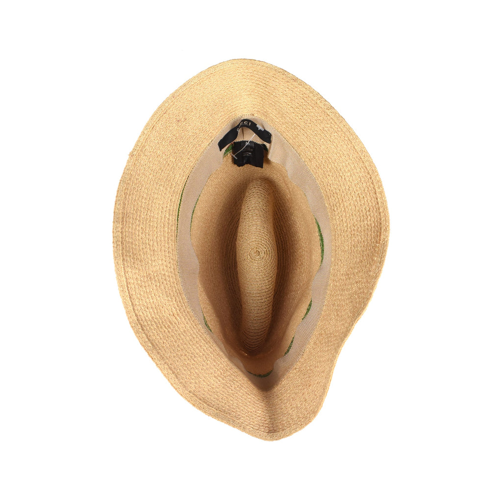 Gucci Straw Fedora Hat