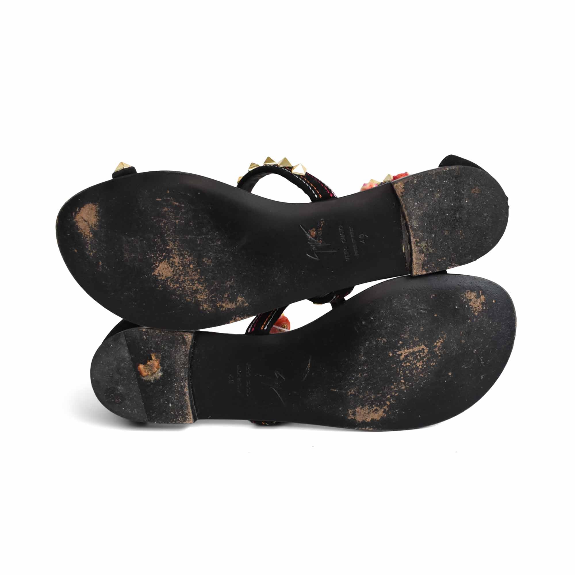 Giuseppe Zanotti Pom-Pom Sandals - Women's 40