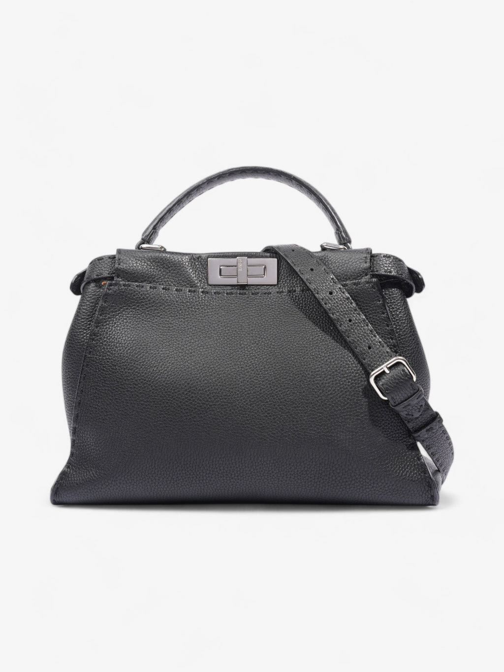Fendi Peekaboo Black Leather Medium
