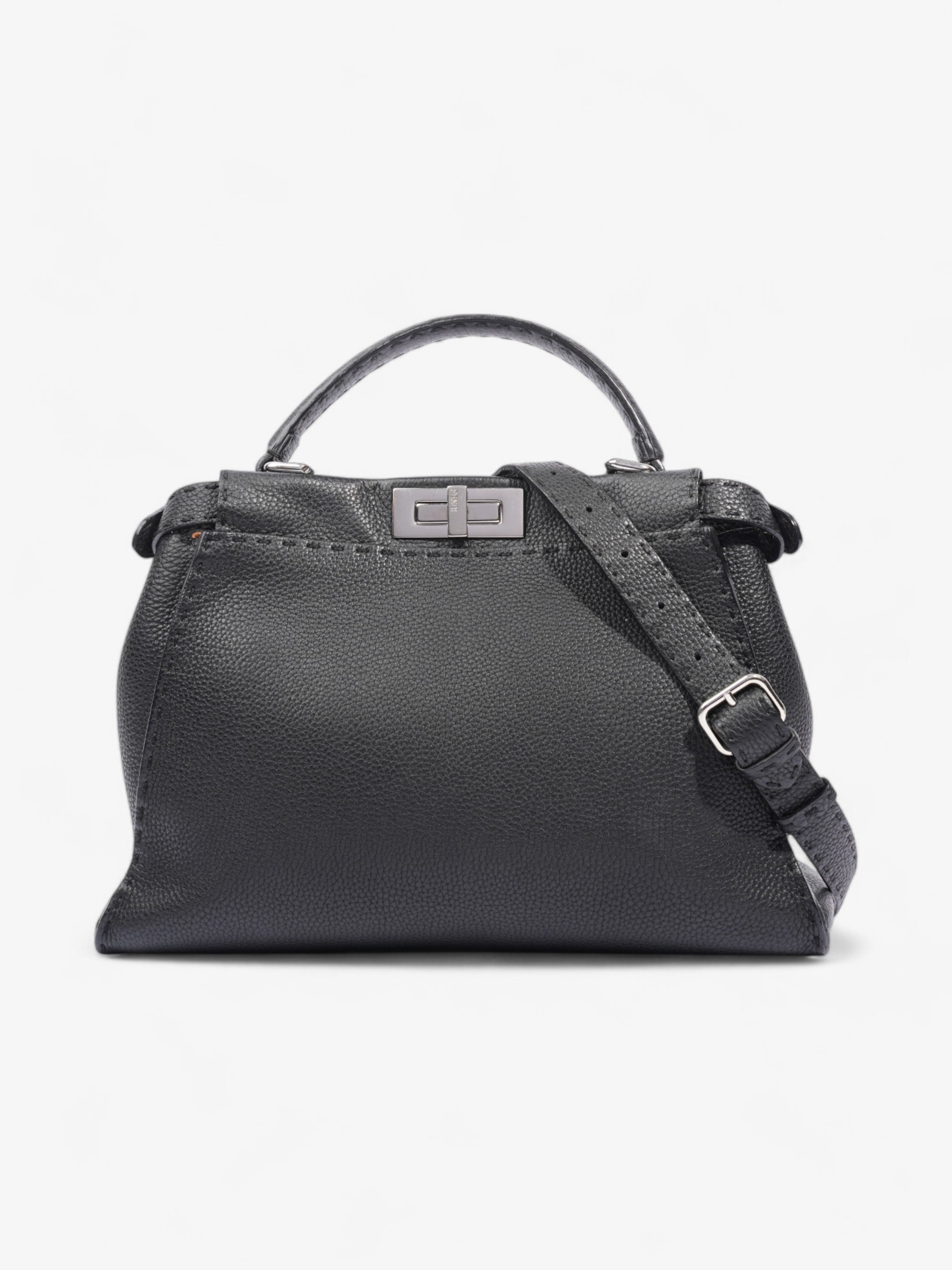 Fendi Peekaboo Black Leather Medium