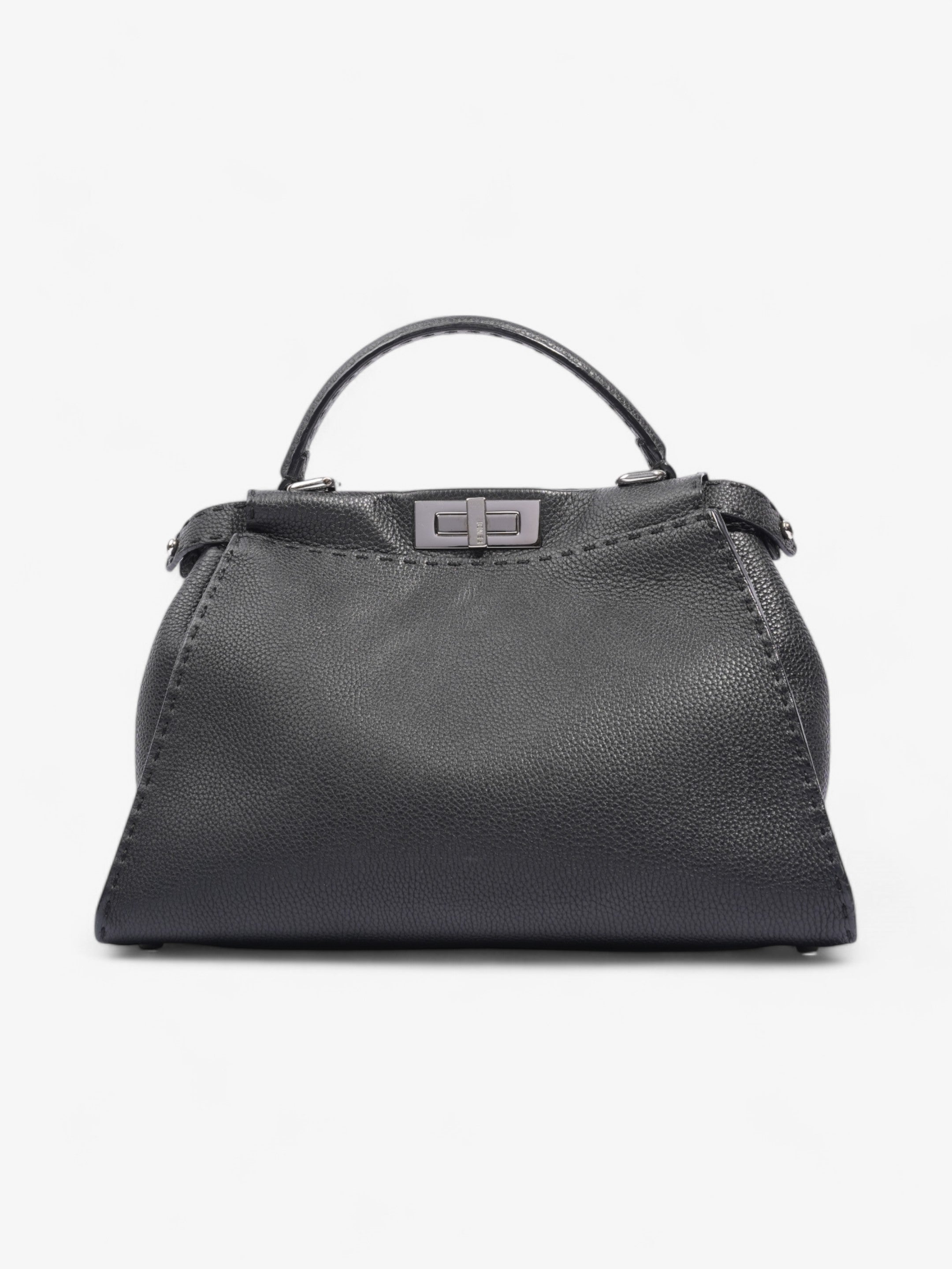 Fendi Peekaboo Black Leather Medium