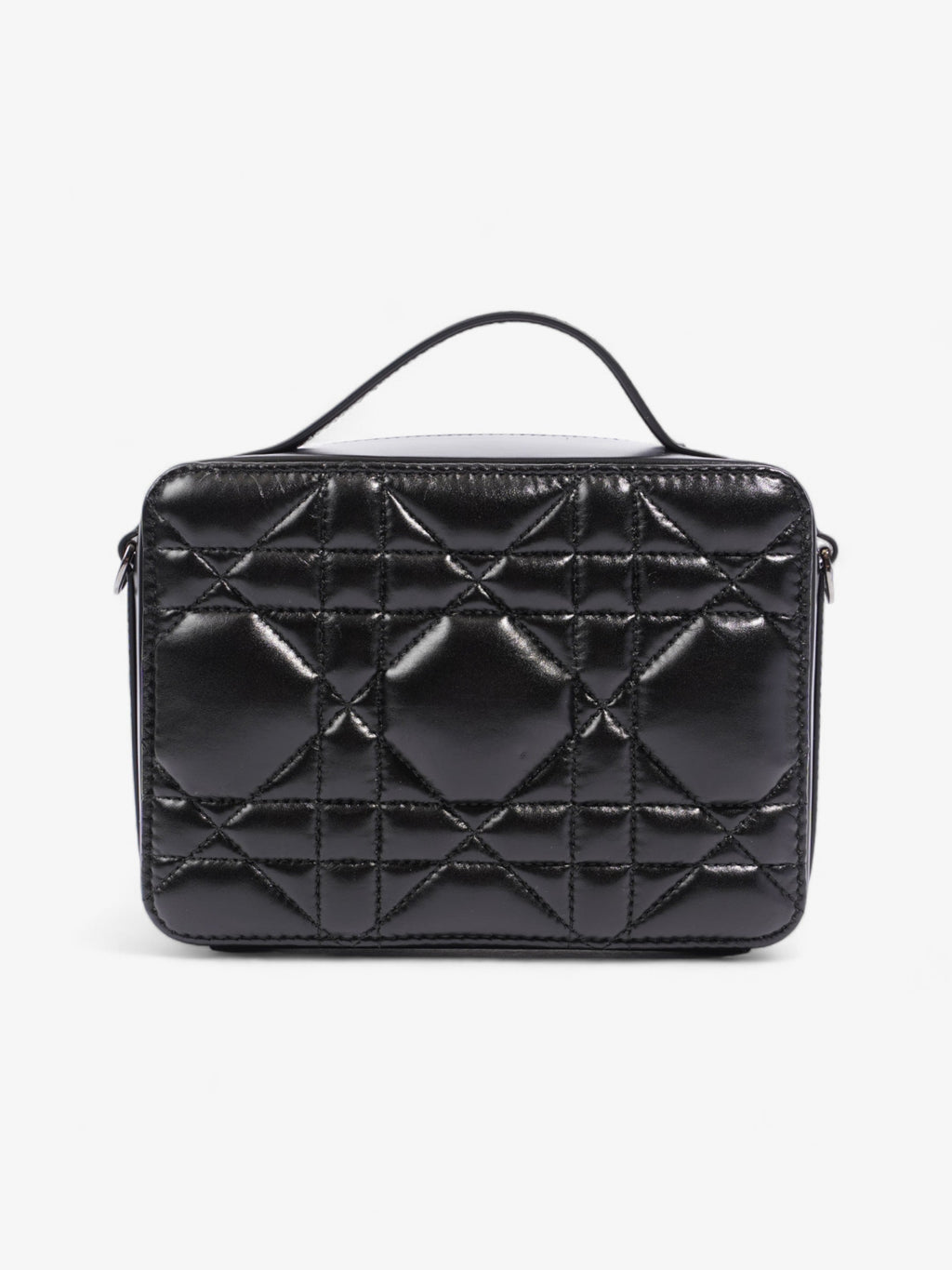 Christian Dior Caro Box Bag Black Calfskin Leather