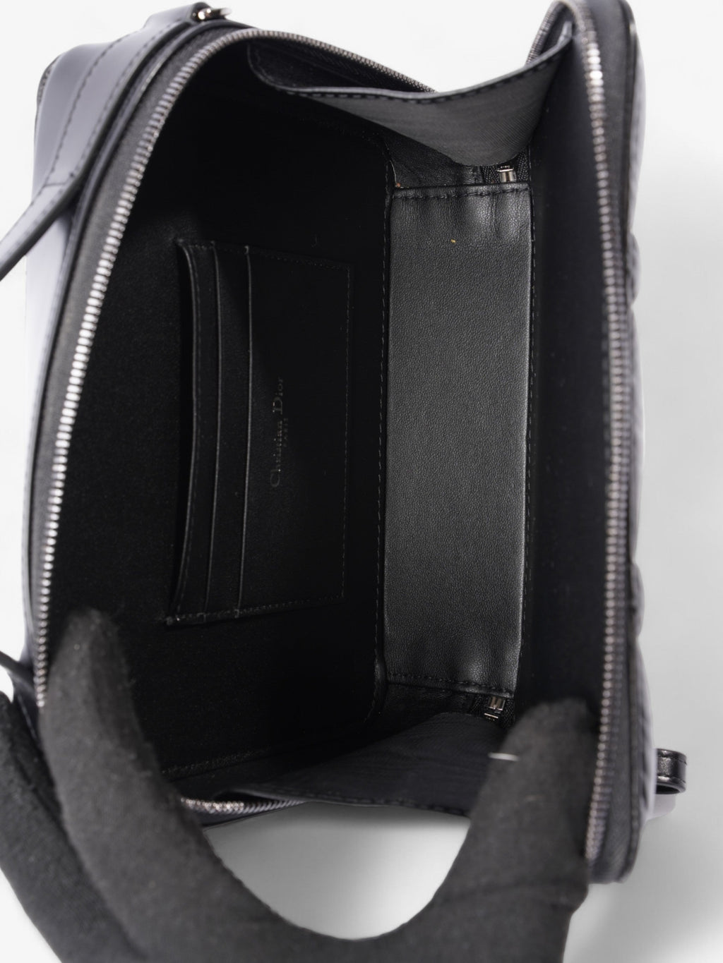 Christian Dior Caro Box Bag Black Calfskin Leather