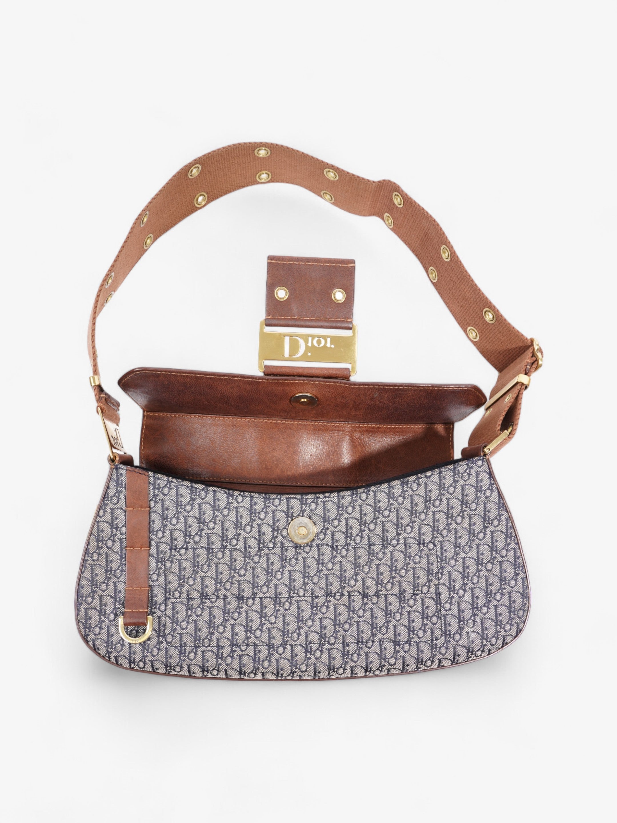 Christian Dior Street Chic Columbus Blue Oblique / Brown Canvas