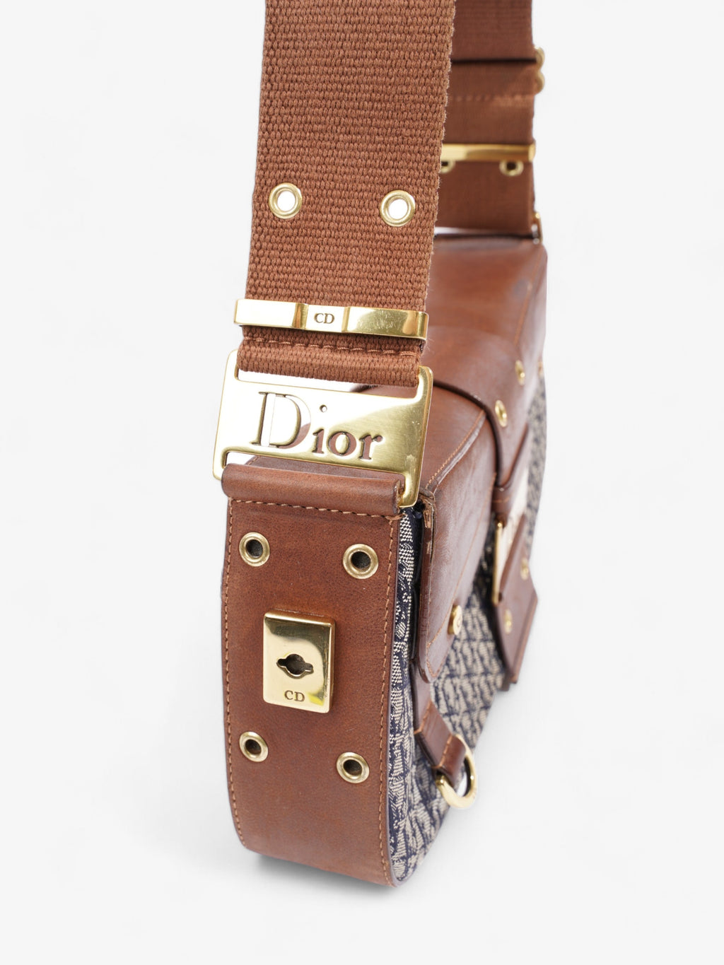 Christian Dior Street Chic Columbus Blue Oblique / Brown Canvas