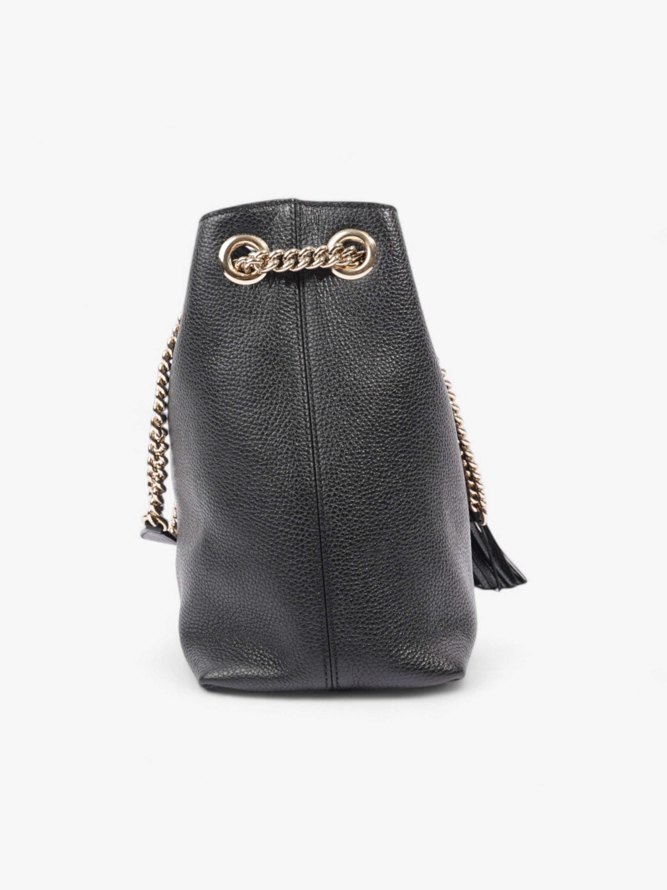 Gucci Soho Chain Tote Black Leather Medium