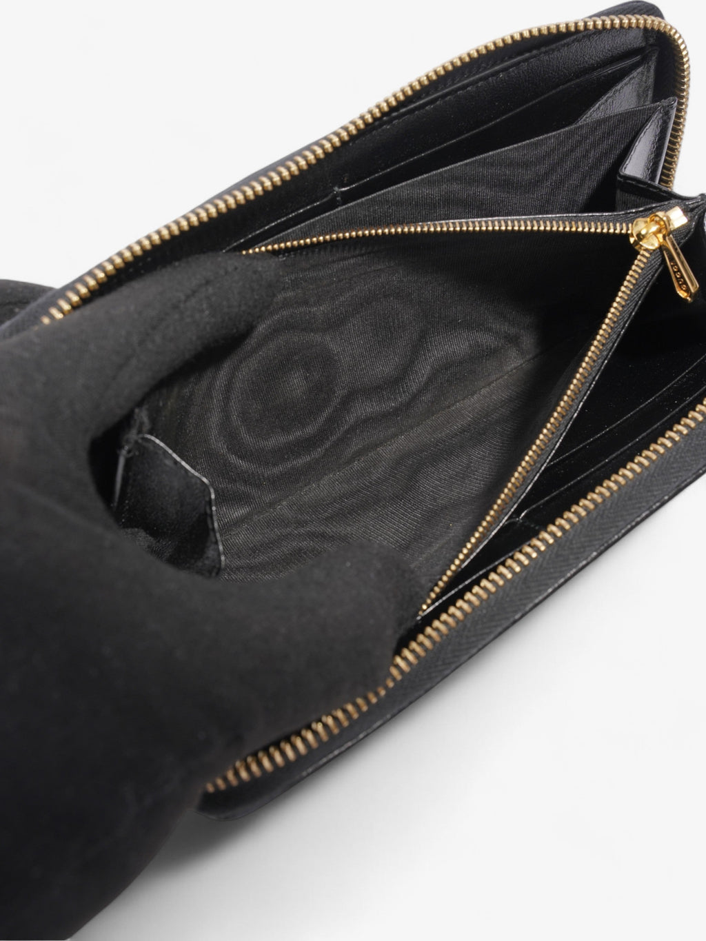 Gucci Rajah Zip Around Wallet Black / Green / Red Leather