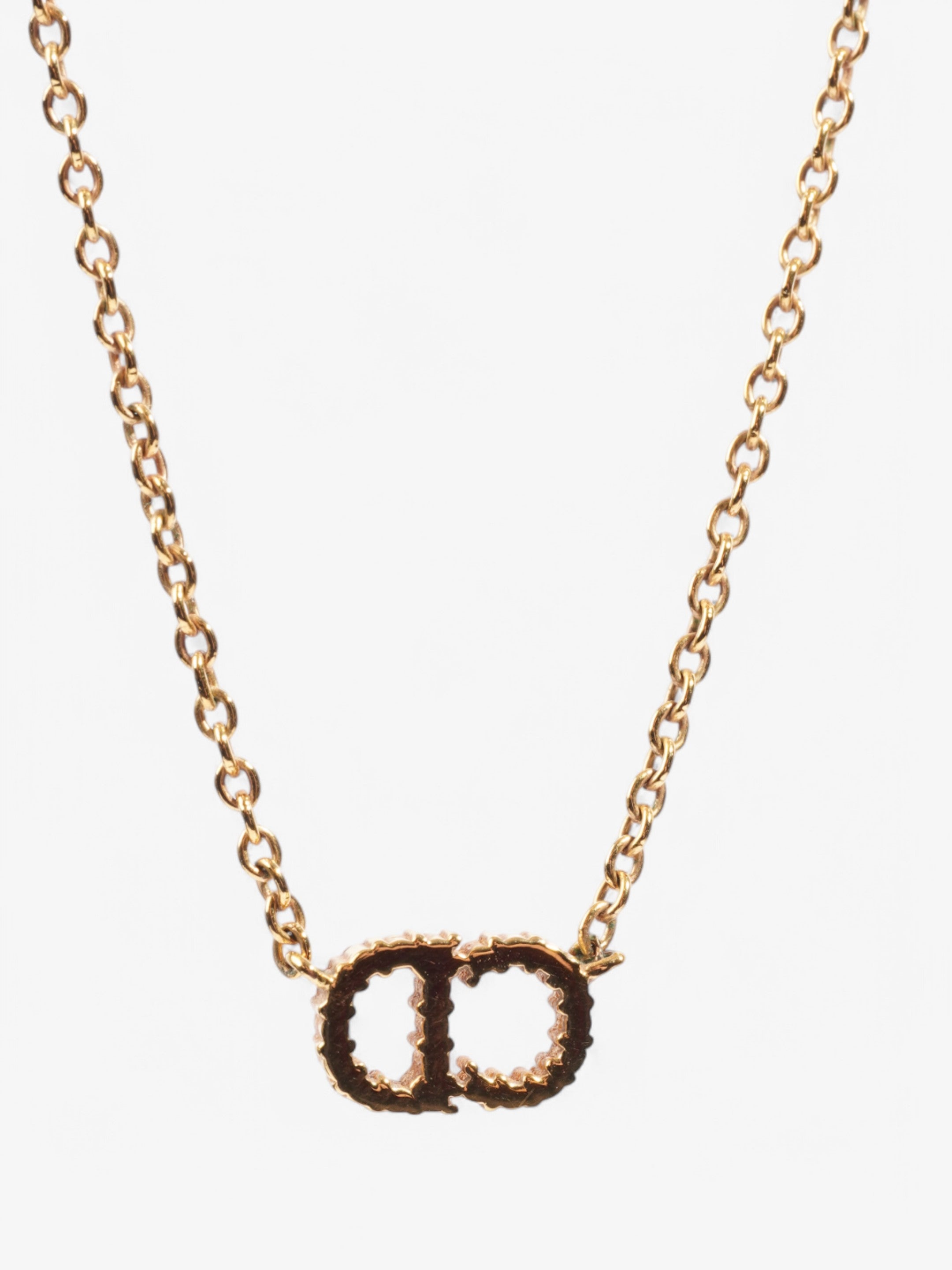 Christian Dior Clair D Lune Necklace Gold Base Metal