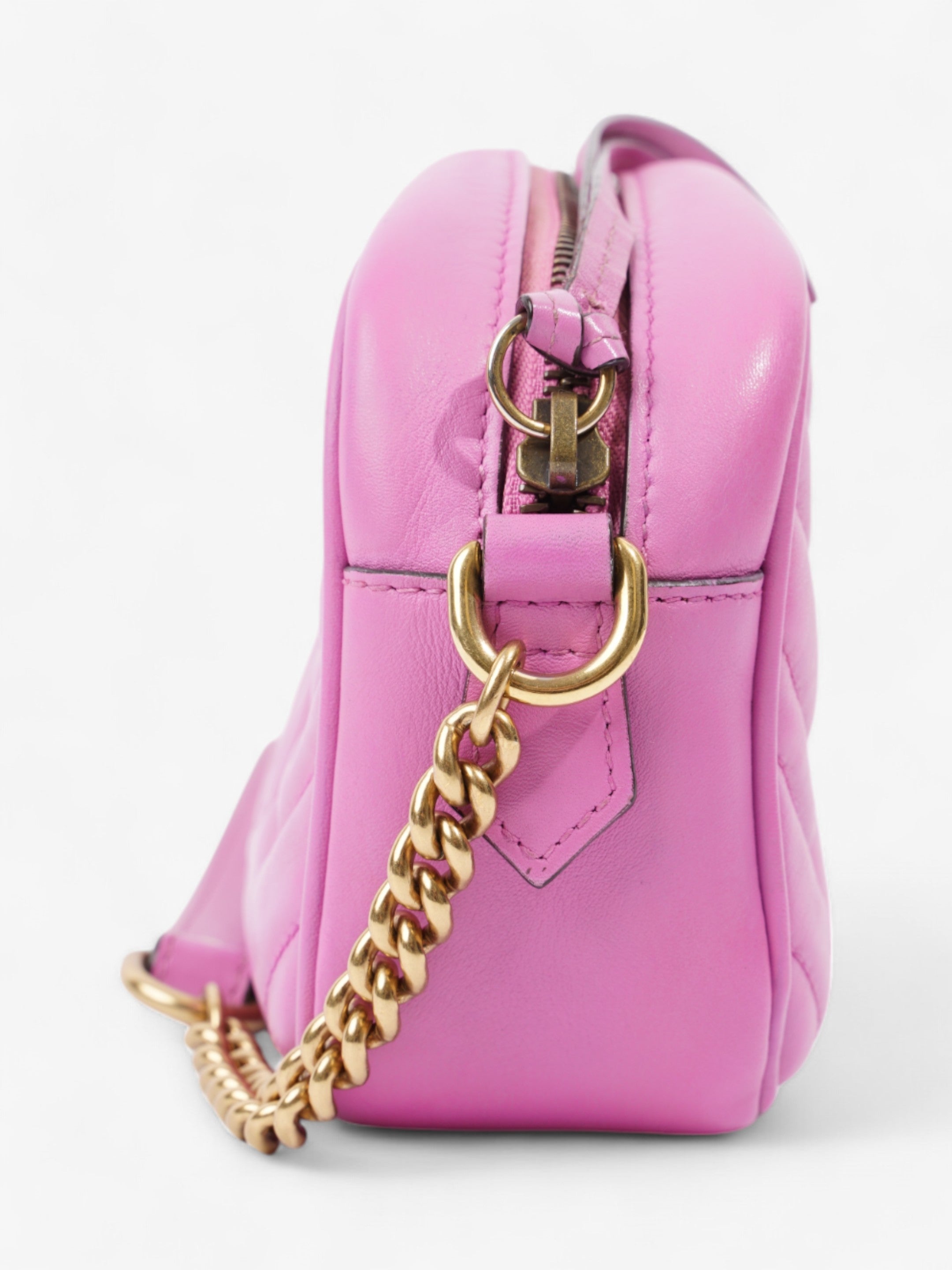 Gucci GG Marmont Light Purple Matelasse Leather Mini