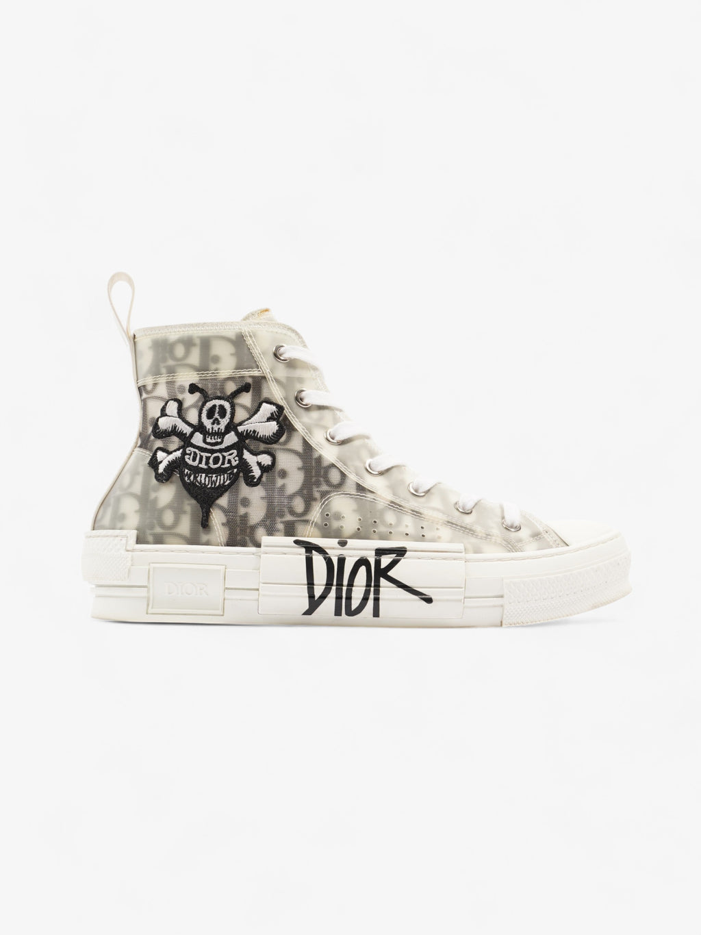 Christian Dior Stussy B23 High-tops White / Grey Oblique Canvas EU 41.5 UK 7.5