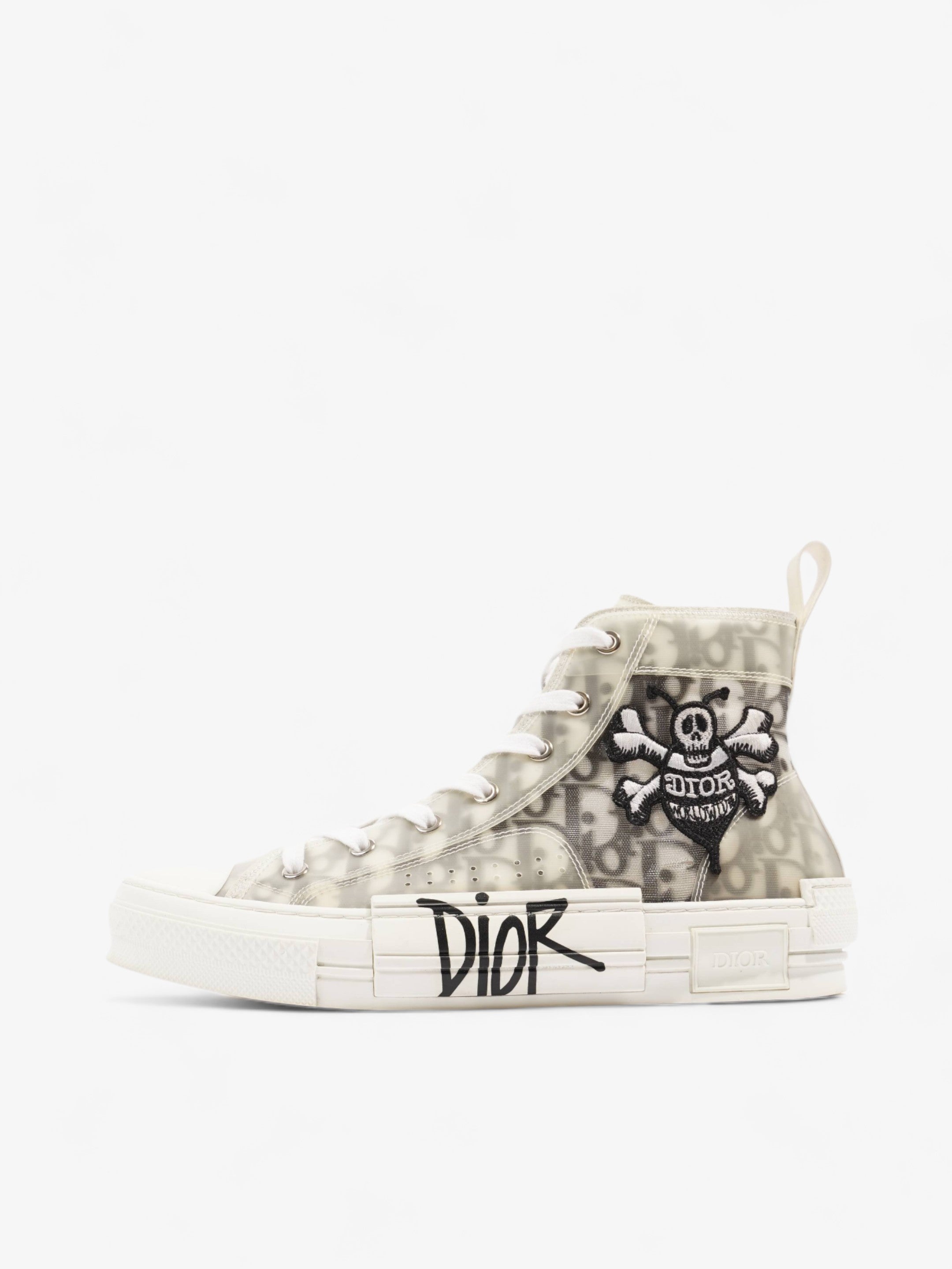 Christian Dior Stussy B23 High-tops White / Grey Oblique Canvas EU 41.5 UK 7.5