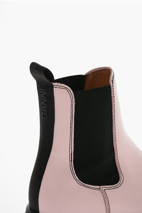 GANNI LEATHER CHELSEA BOOTS