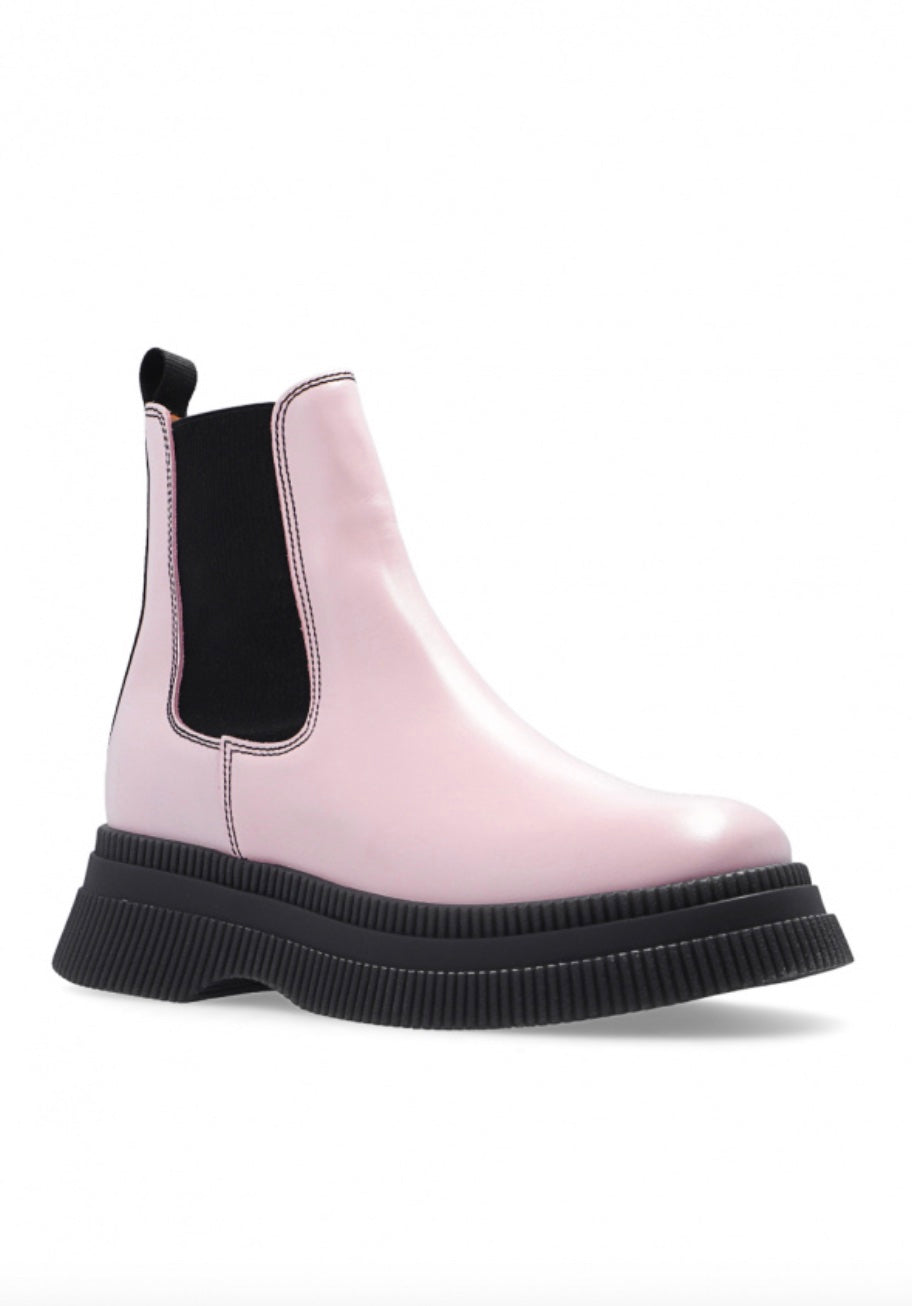 GANNI LEATHER CHELSEA BOOTS